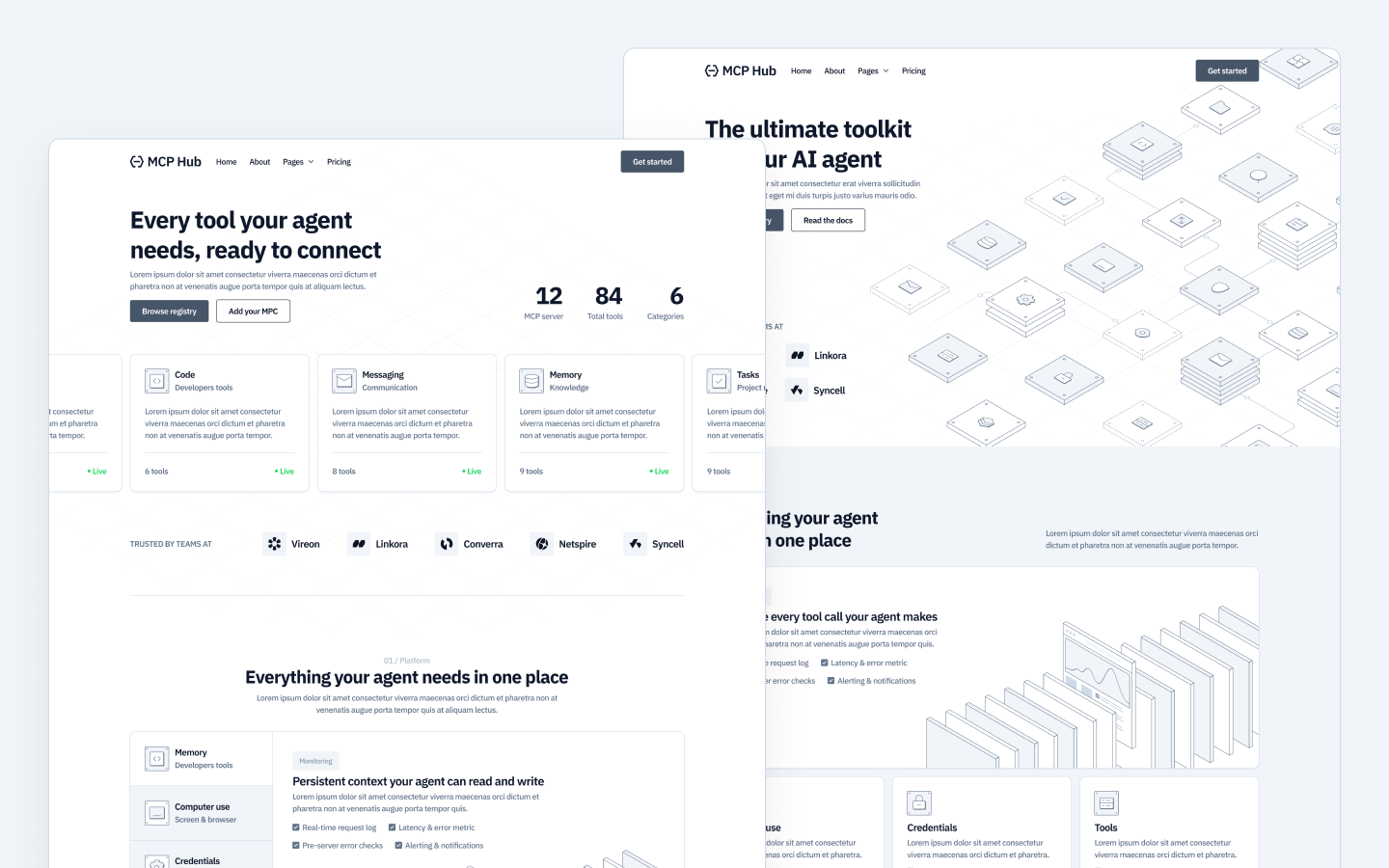 MCP Hub Webflow Template