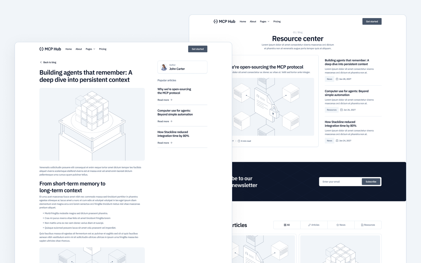MCP Hub Webflow Template