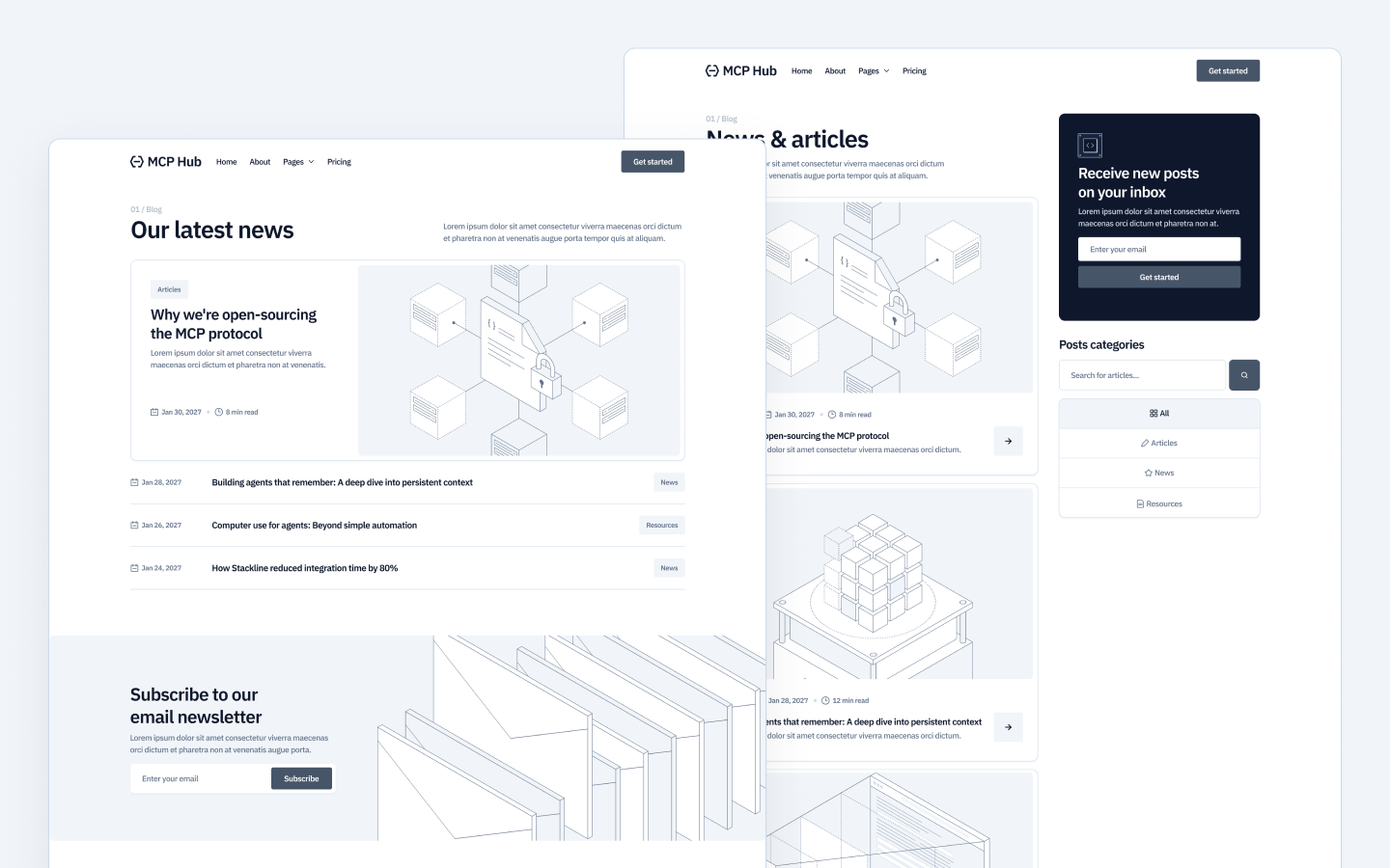 MCP Hub Webflow Template