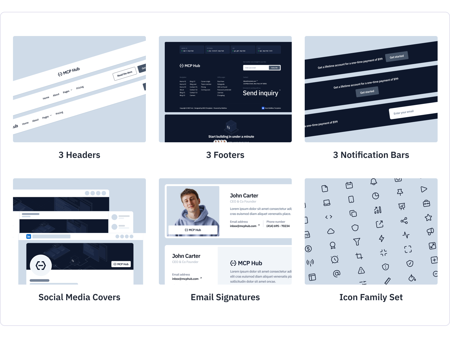 MCP Hub - MCP Server Webflow Template Benefits