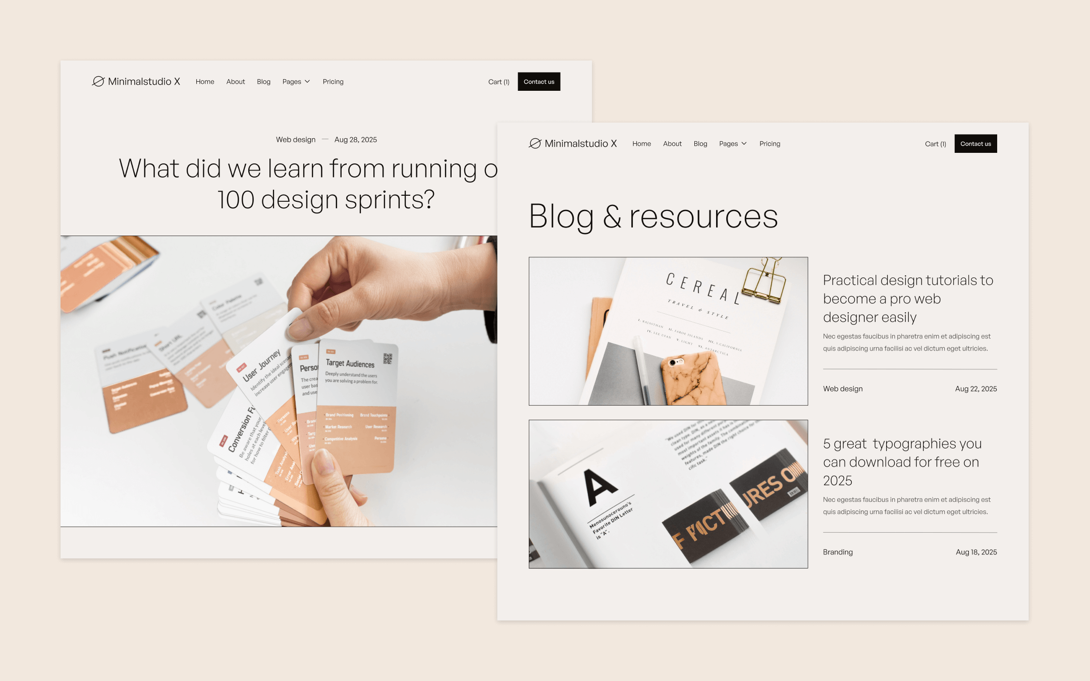 Minimalstudio X - Minimal Agency Webflow Template