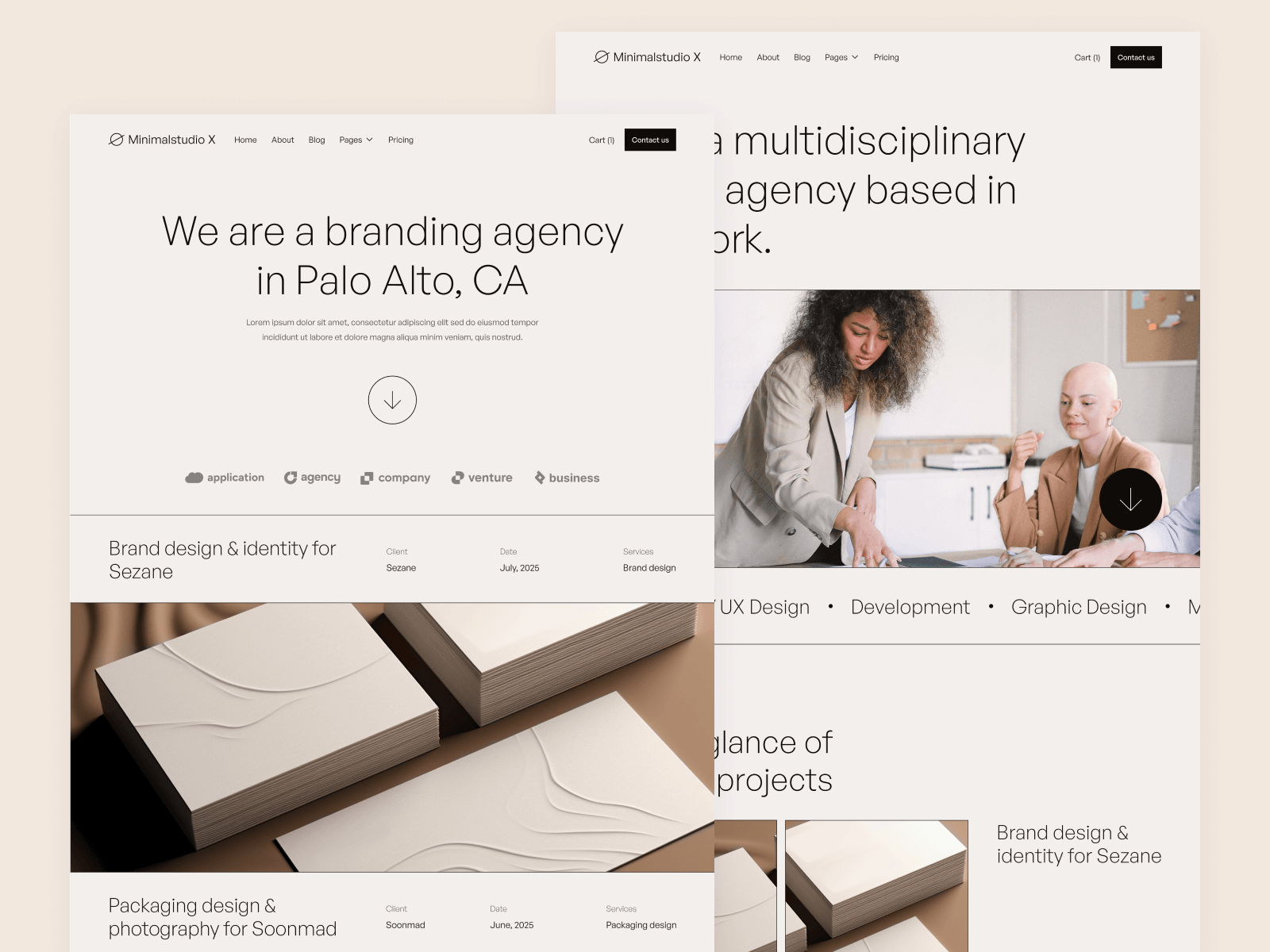 Minimal Agency Webflow Template