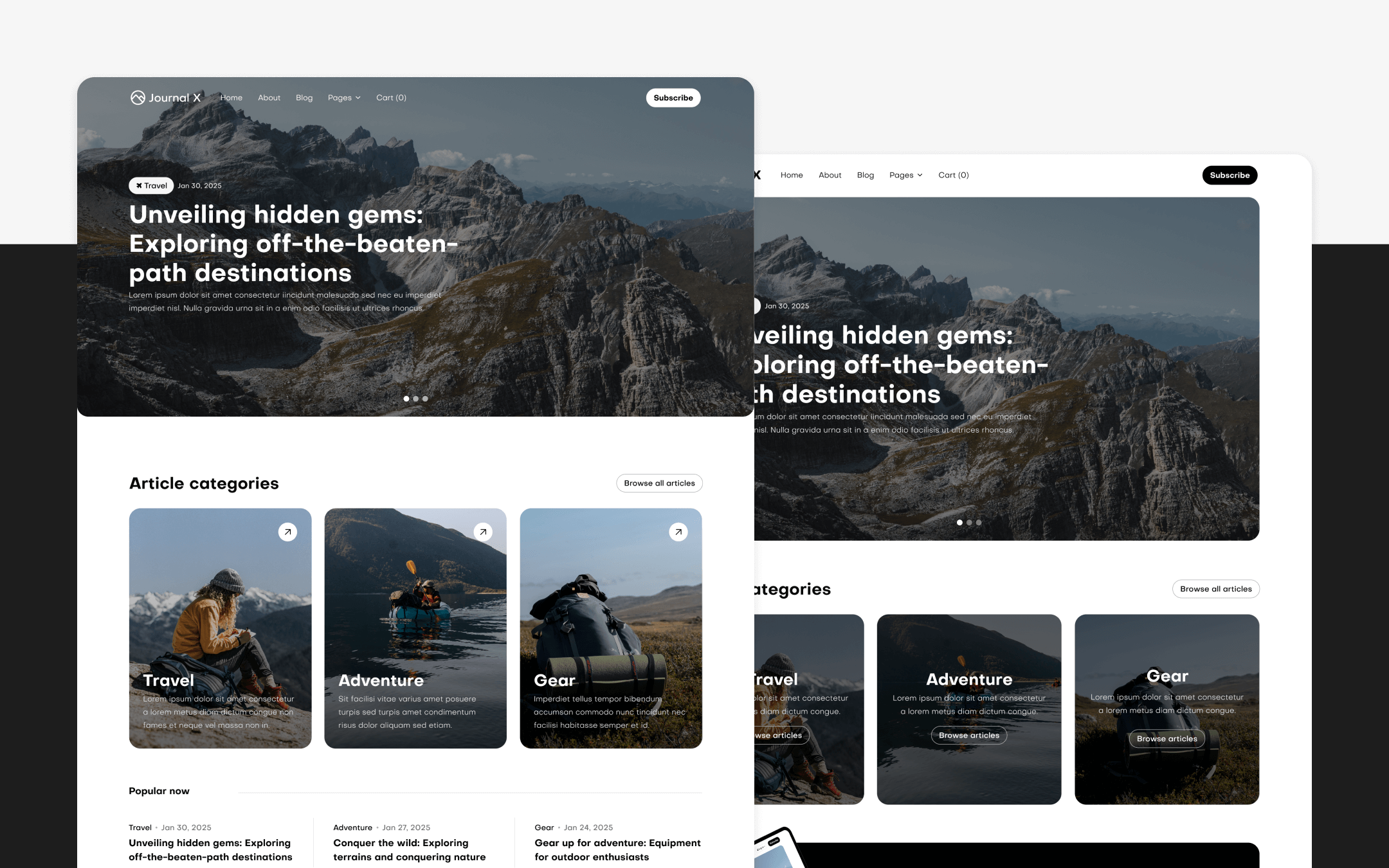 Minimal Blog Webflow Template