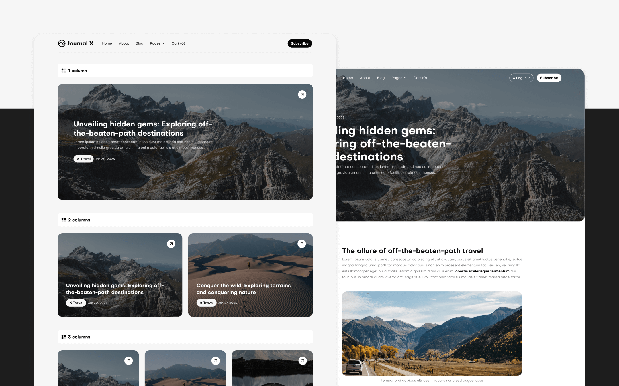 Journal X Webflow Template