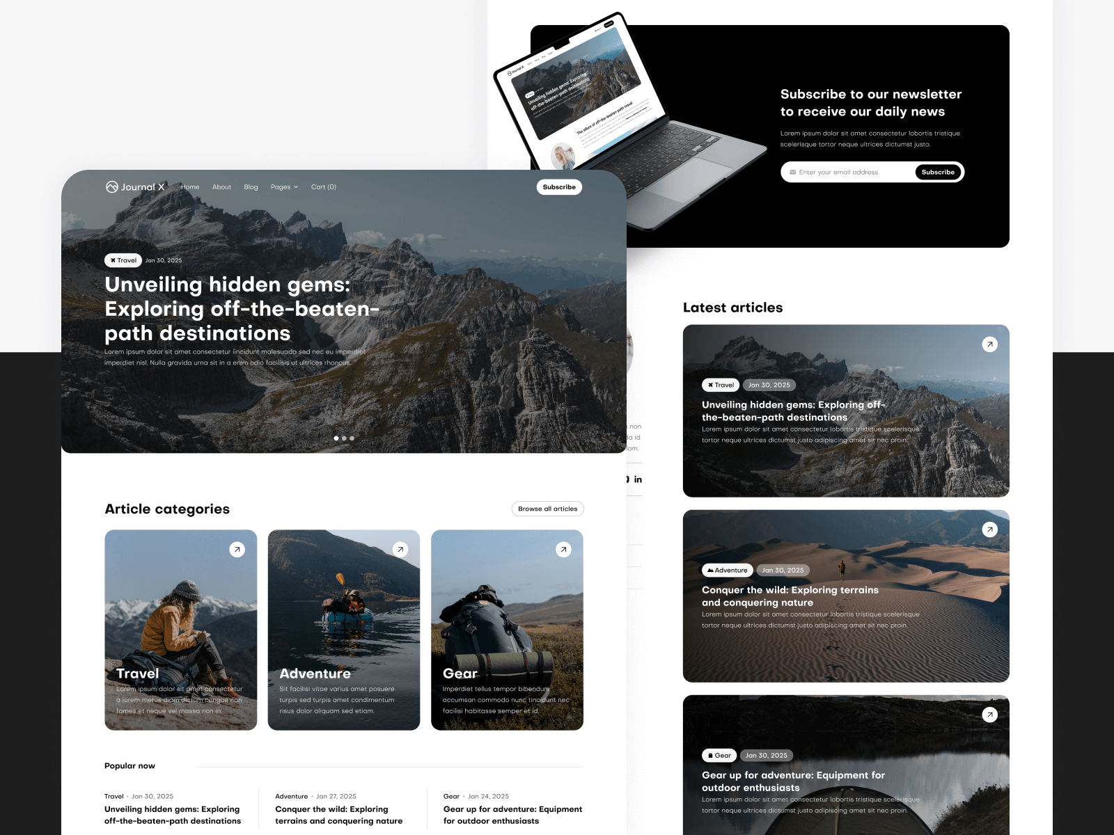Minimal Blog Webflow Template