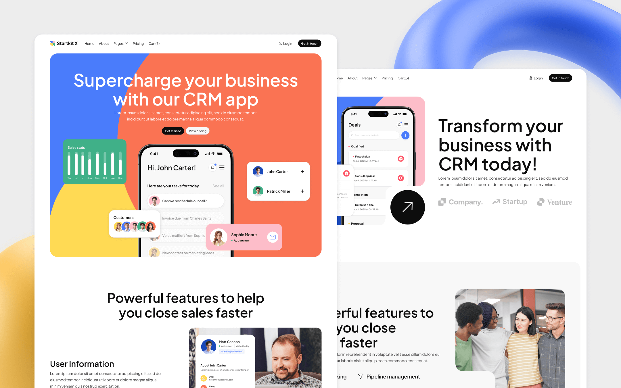 Startkit X Webflow Template