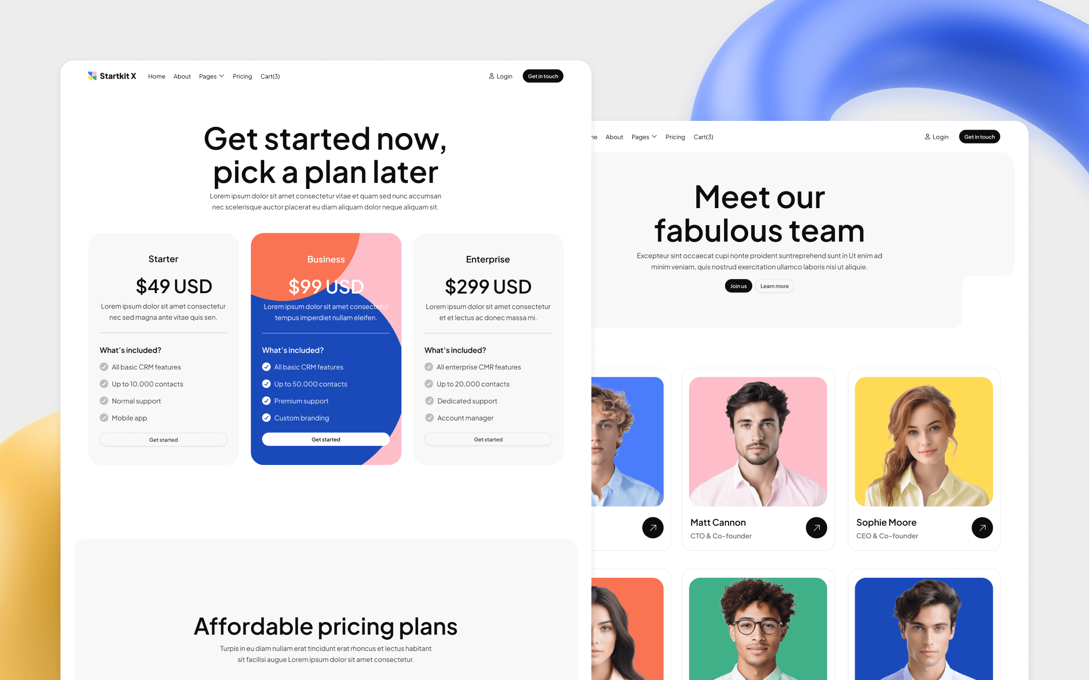Startkit X Webflow Template