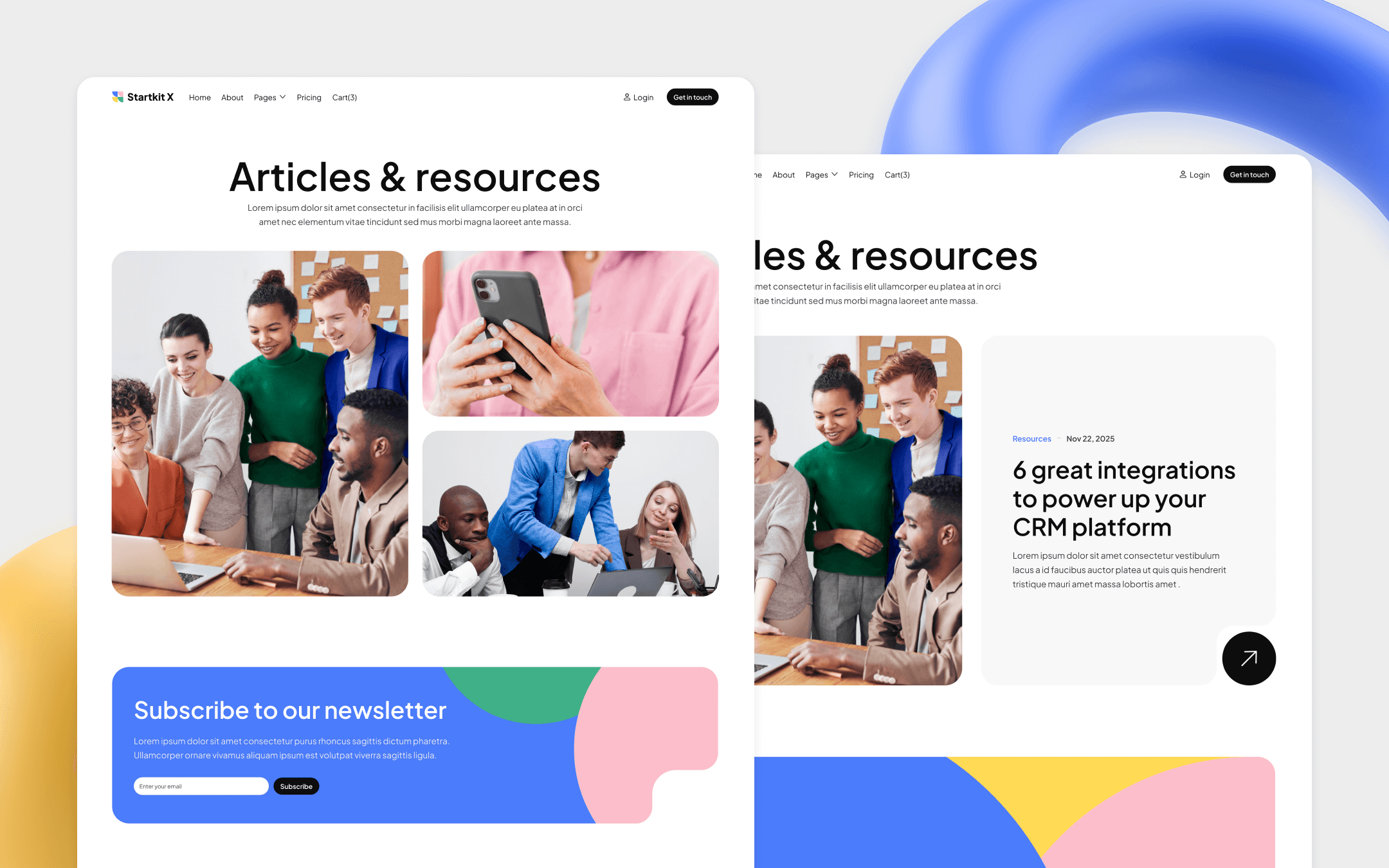 Startkit X Webflow Template