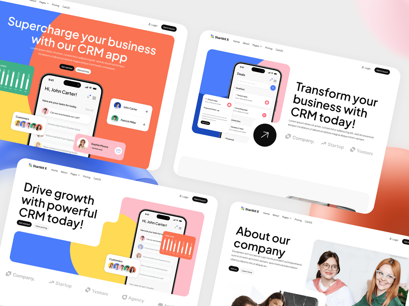 Clean Startup Webflow Template