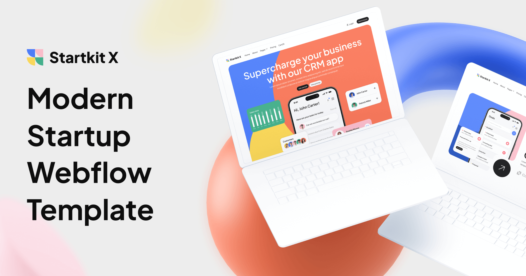 Modern Startup Webflow Template