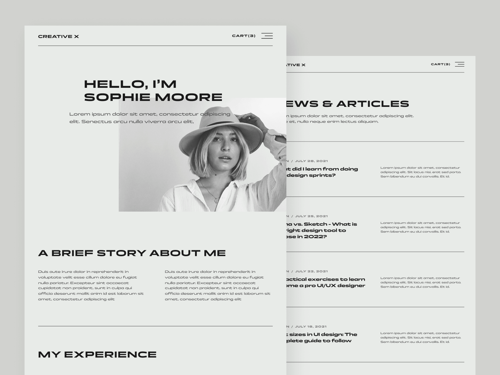 Classy Portfolio Webflow Website Template