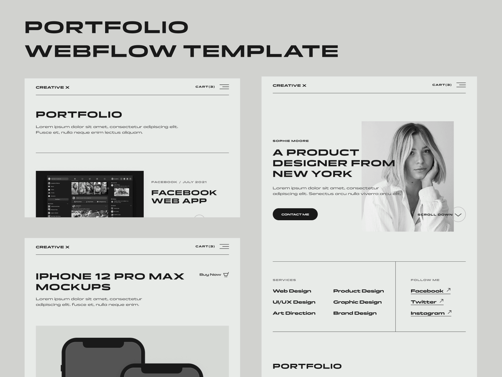 Creative Portfolio Webflow Template