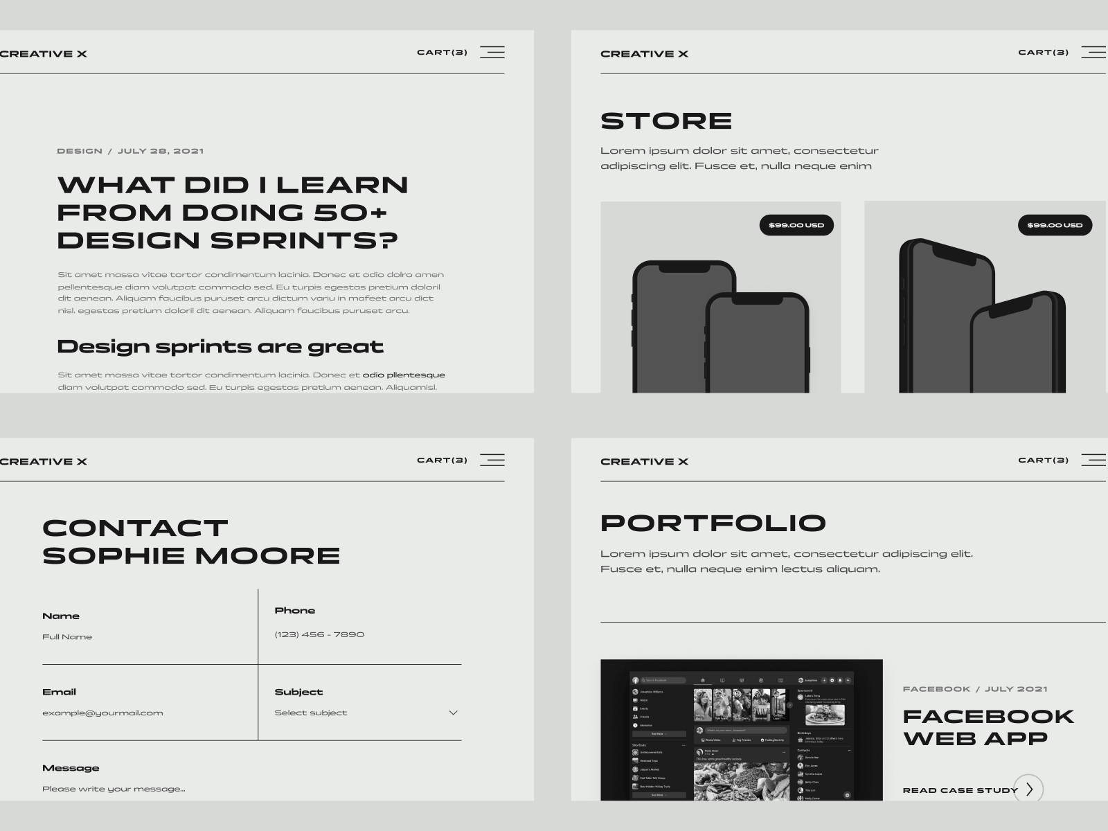 Modern Portfolio Webflow Website Template