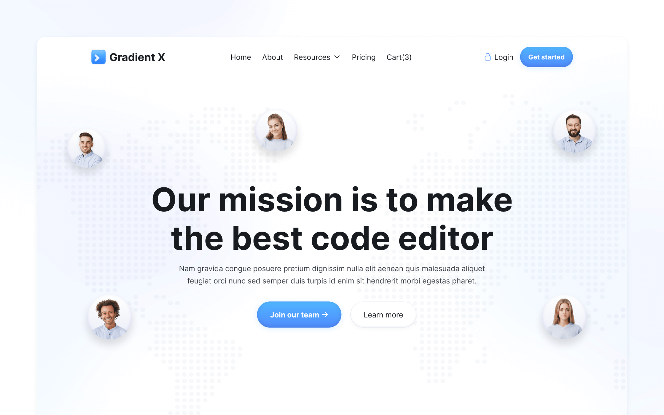 Gradient X Webflow Template