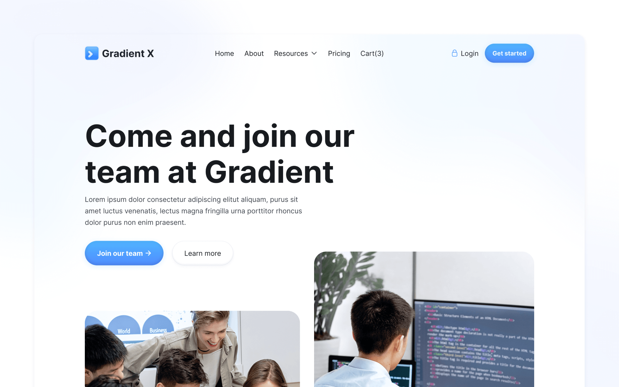 Gradient X Webflow Template