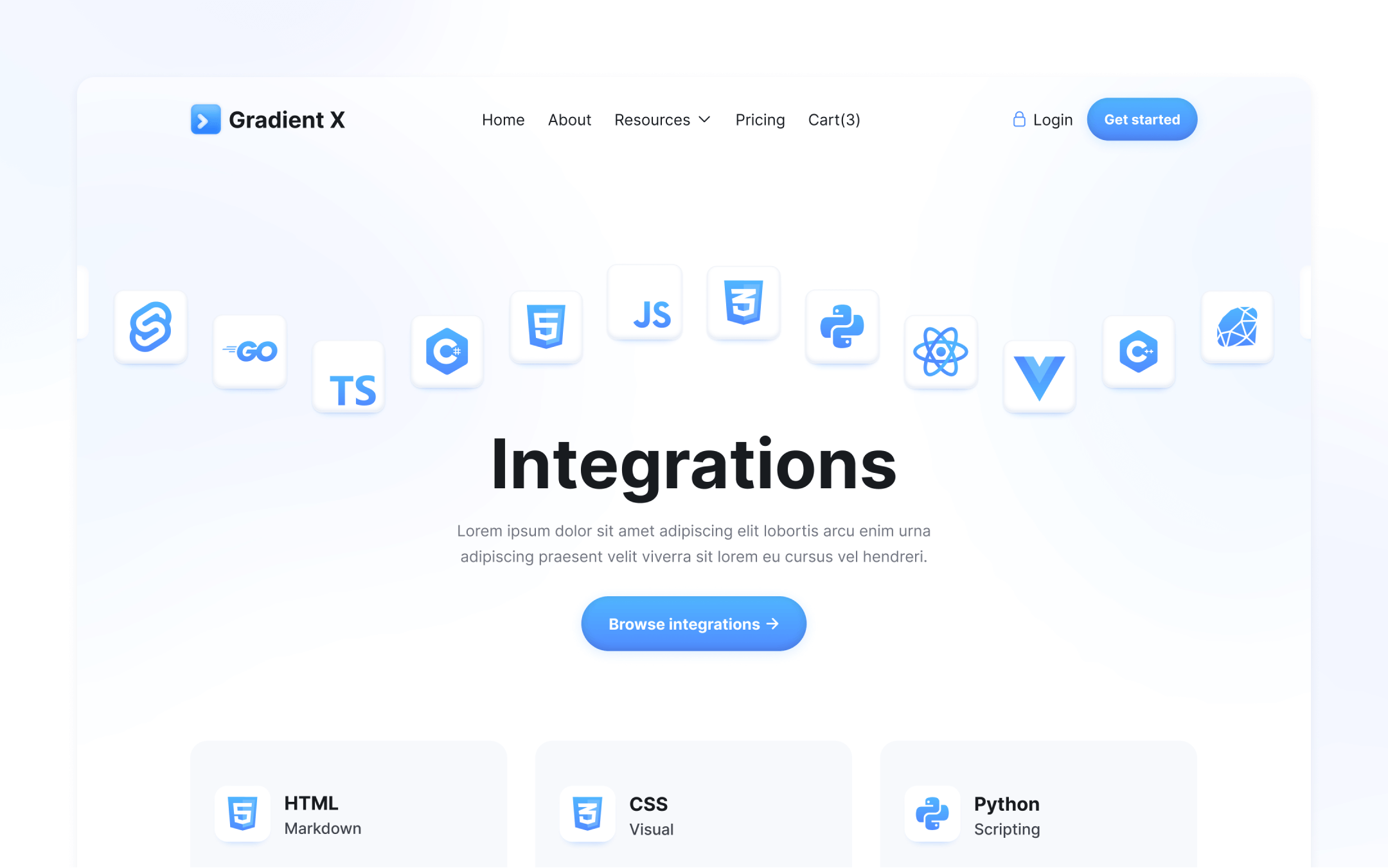 Gradient X Webflow Template