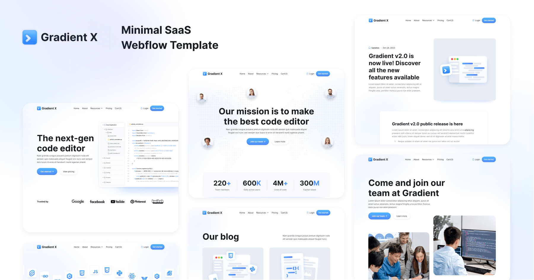 Minimal SaaS Webflow Template