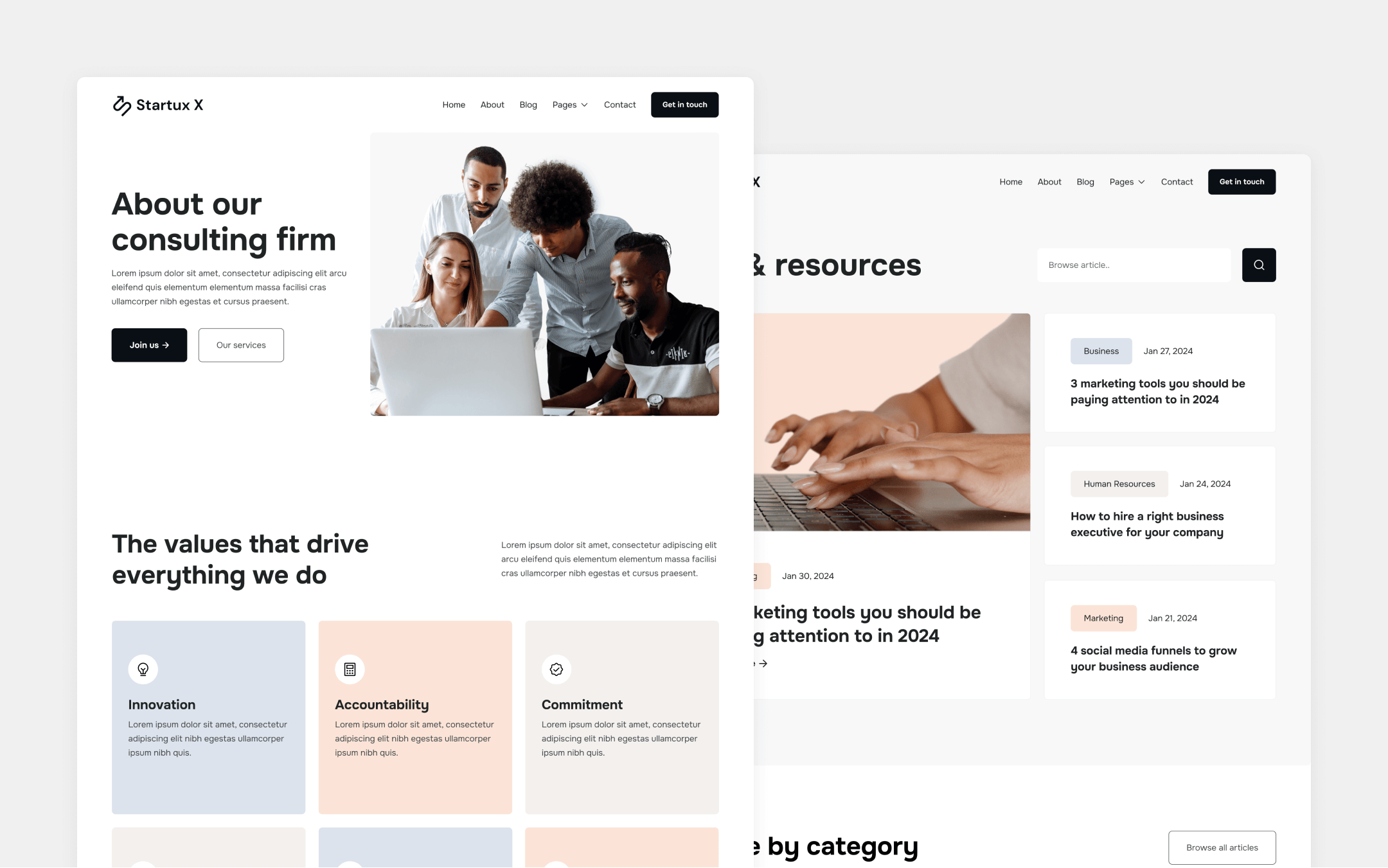 Startux X Webflow Template