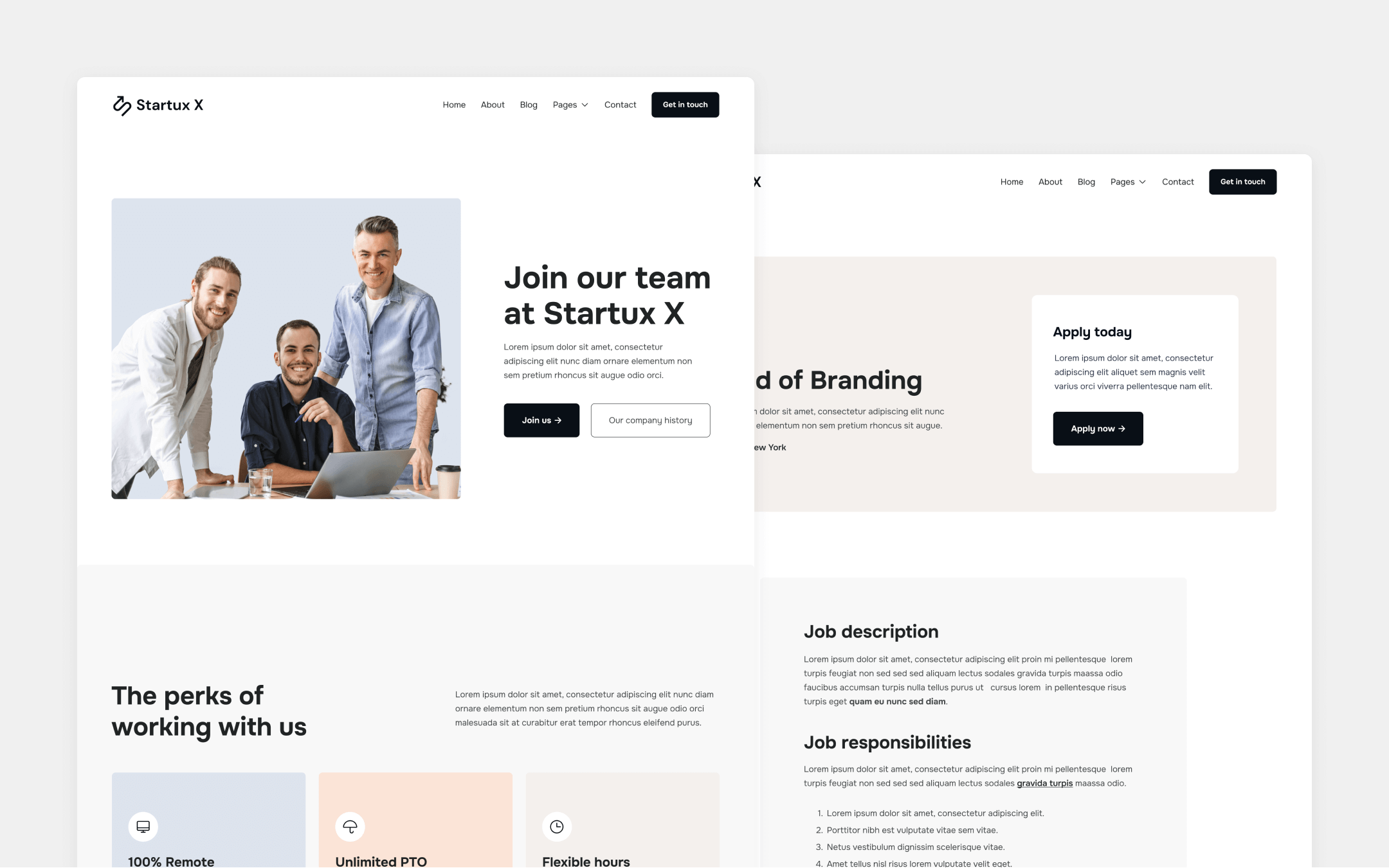 Startux X Webflow Template