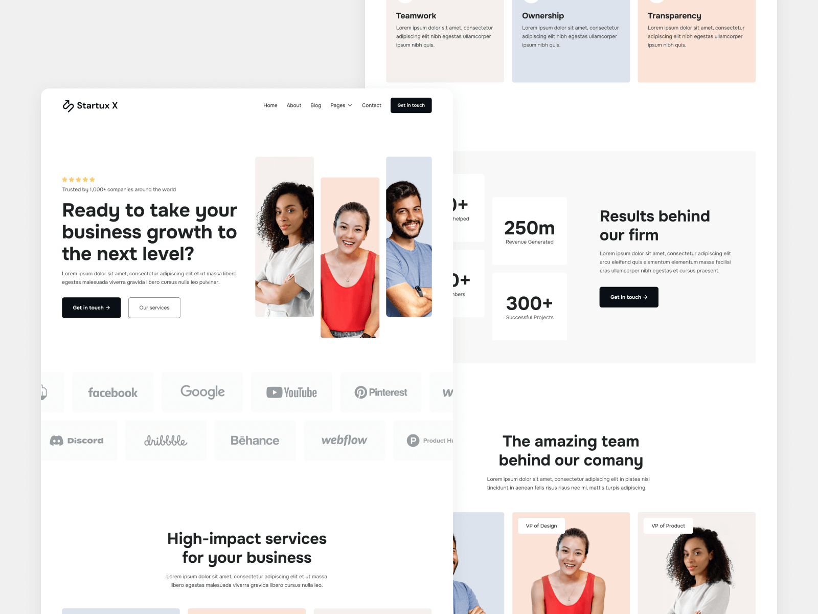 Minimal Startup Webflow Template