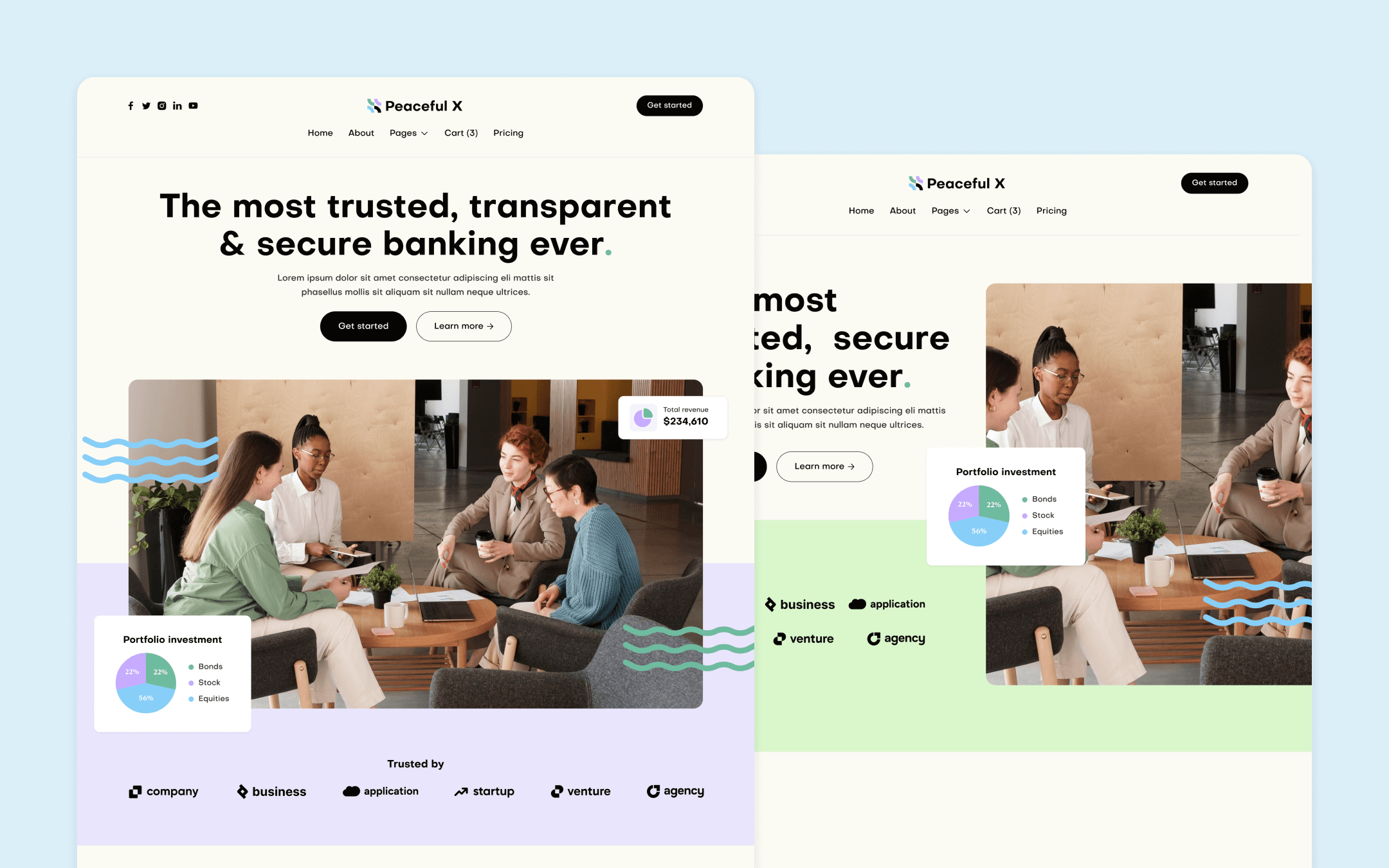 Peaceful X Webflow Template