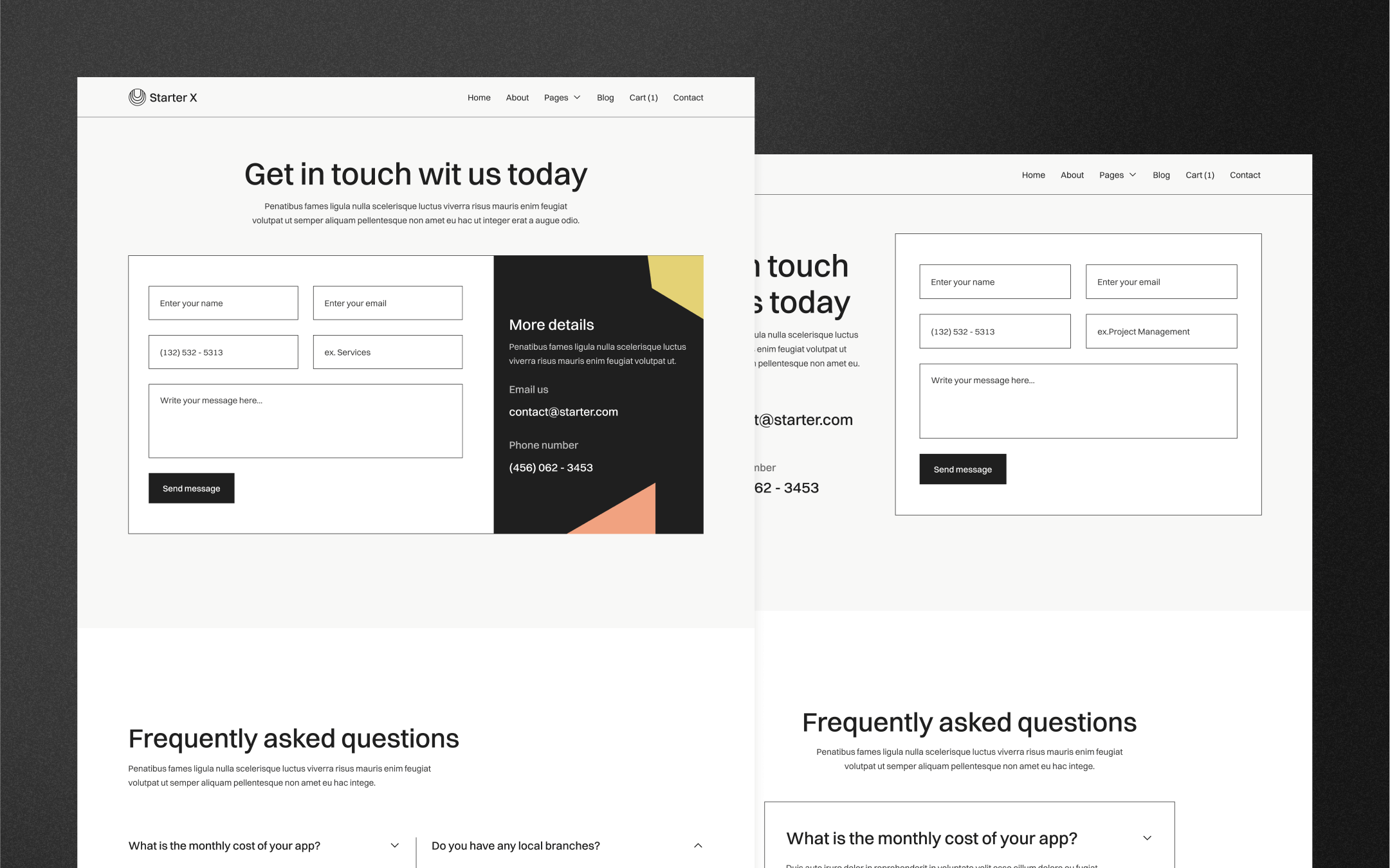 Starter X Webflow Template