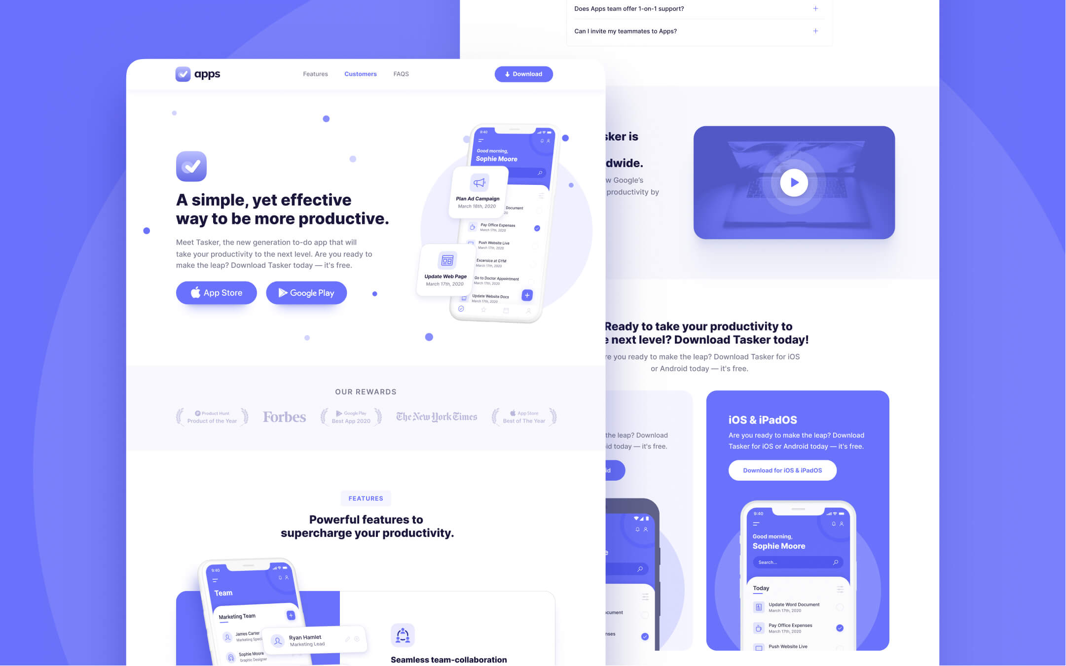 Mobile App Webflow Template