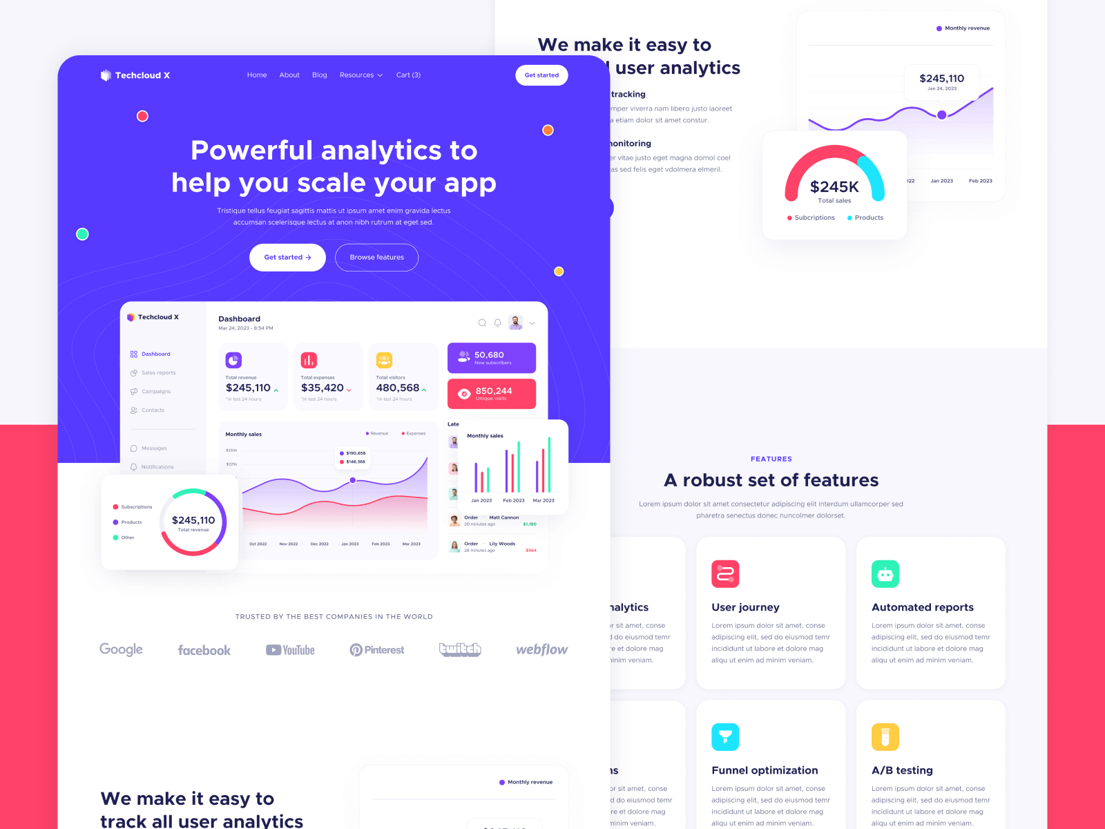 Colorful SaaS Webflow Template