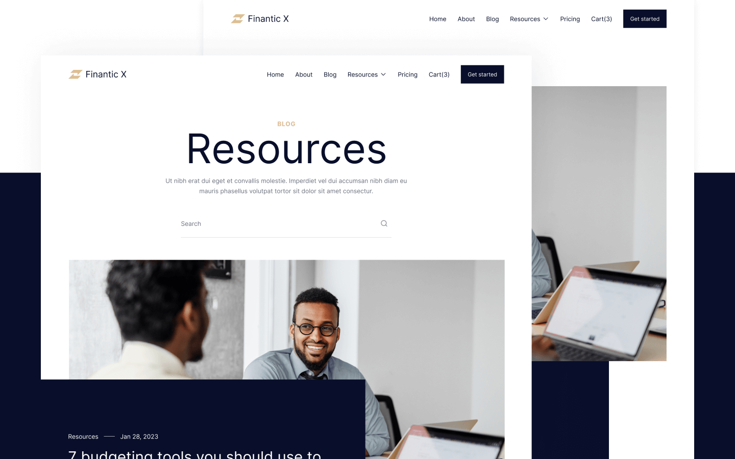 Finantic X Webflow Template