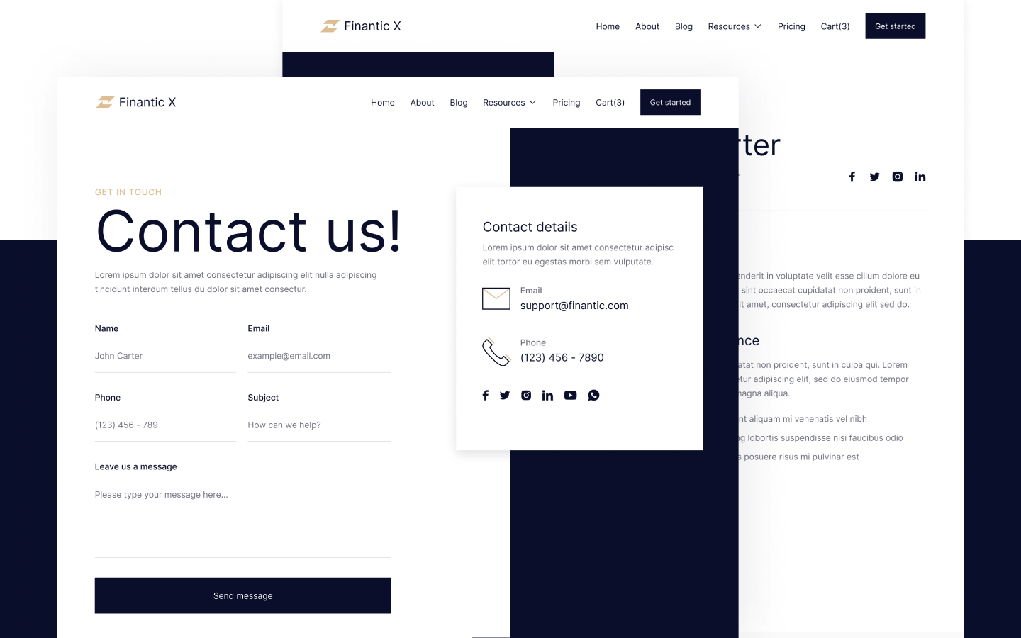 Finantic X Webflow Template