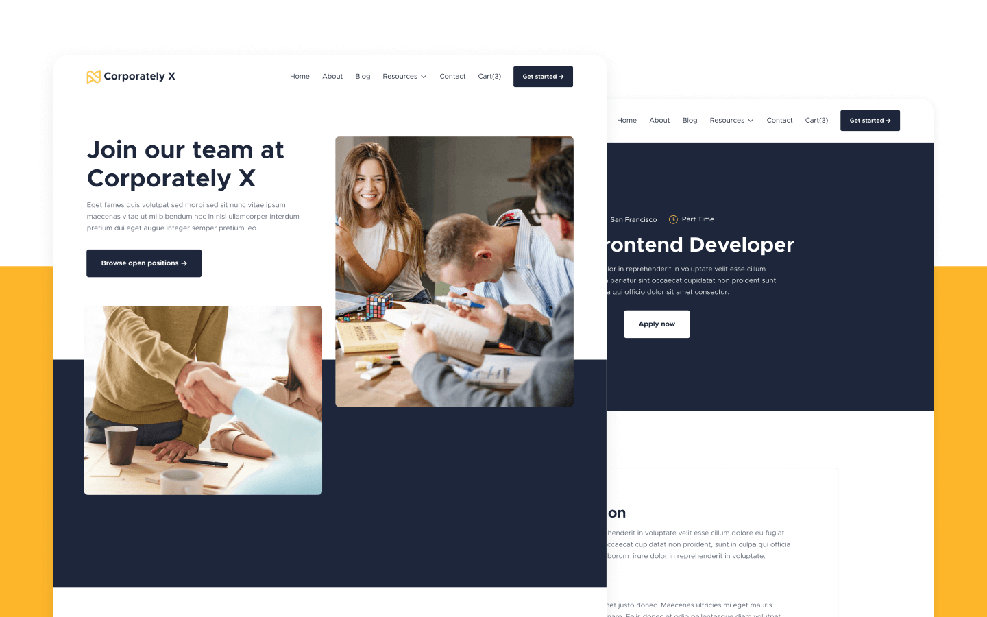 Corporately X Webflow Template