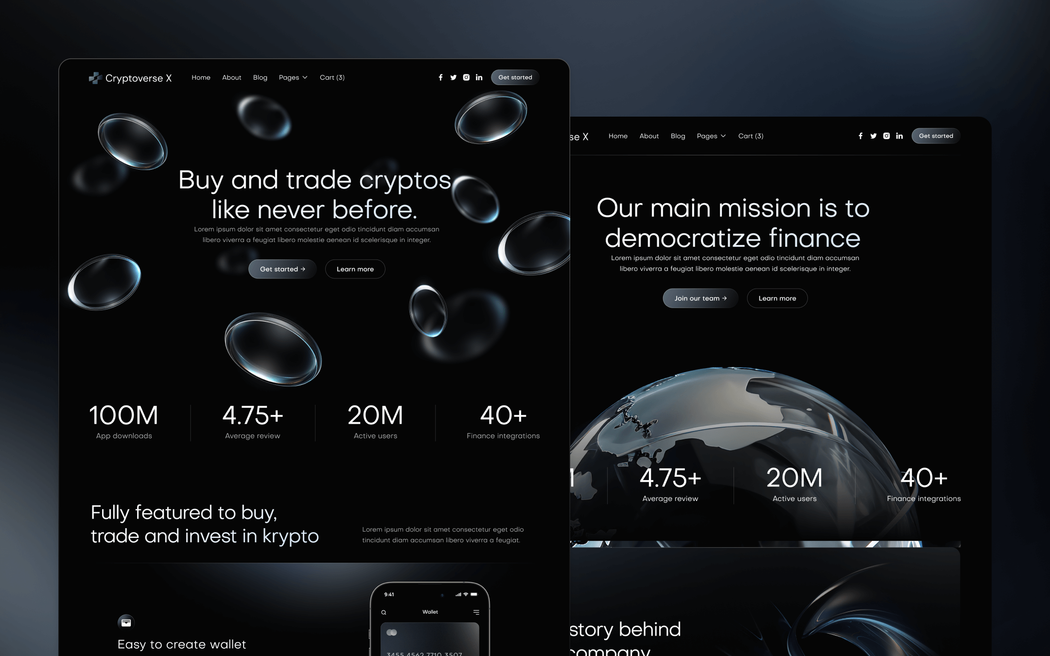 Cryptoverse X Webflow Template