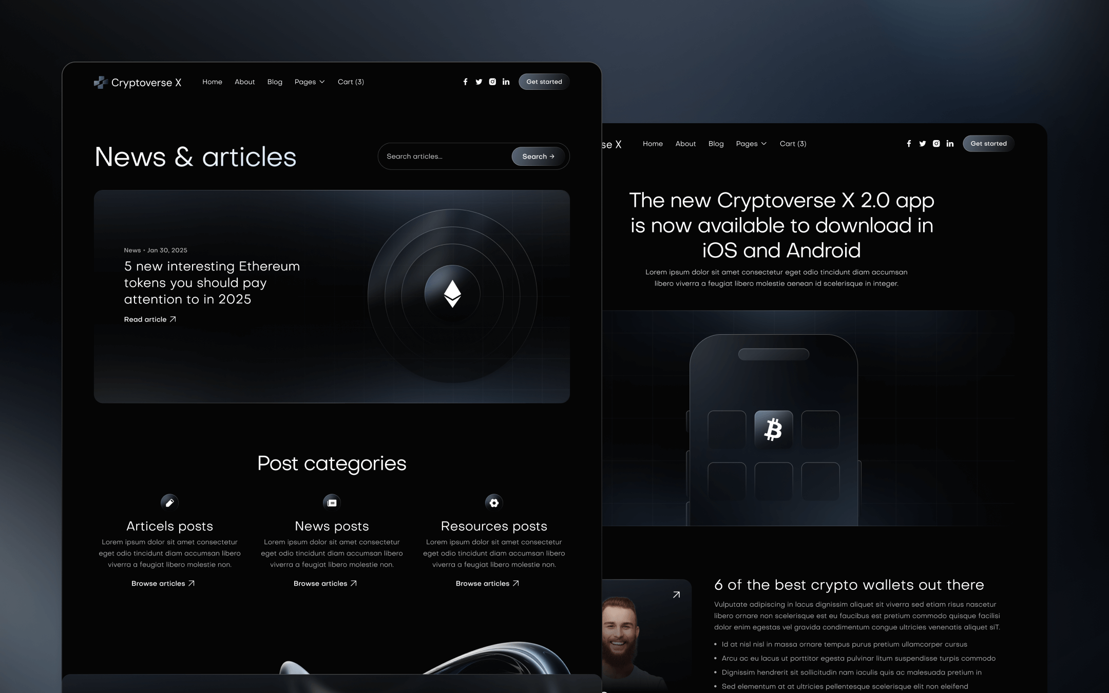 Cryptoverse X Webflow Template