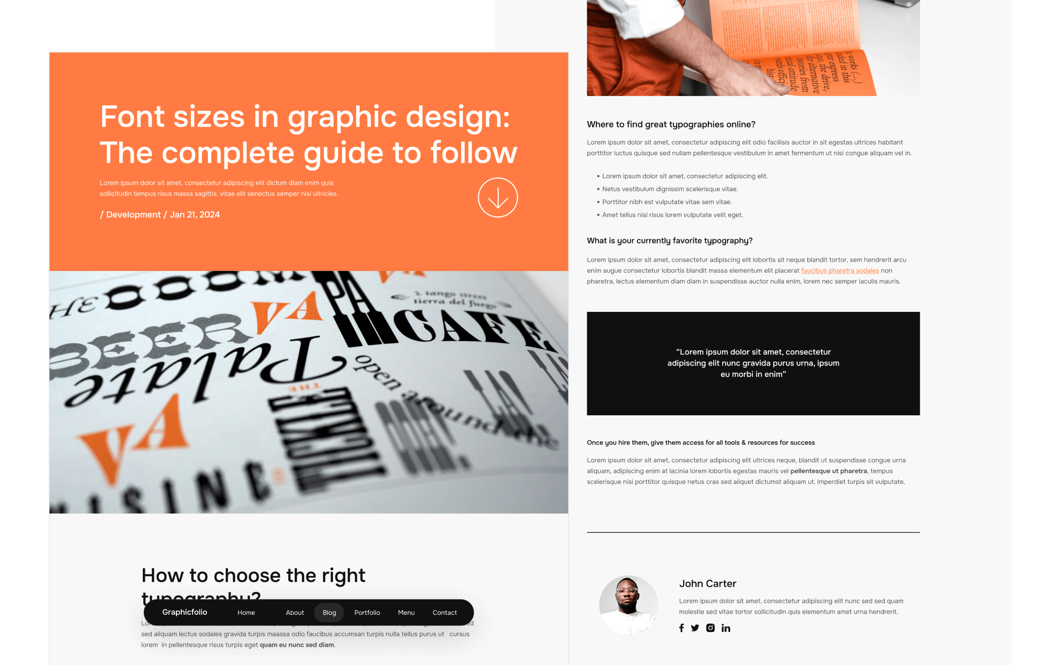 Graphicfolio X Webflow Template