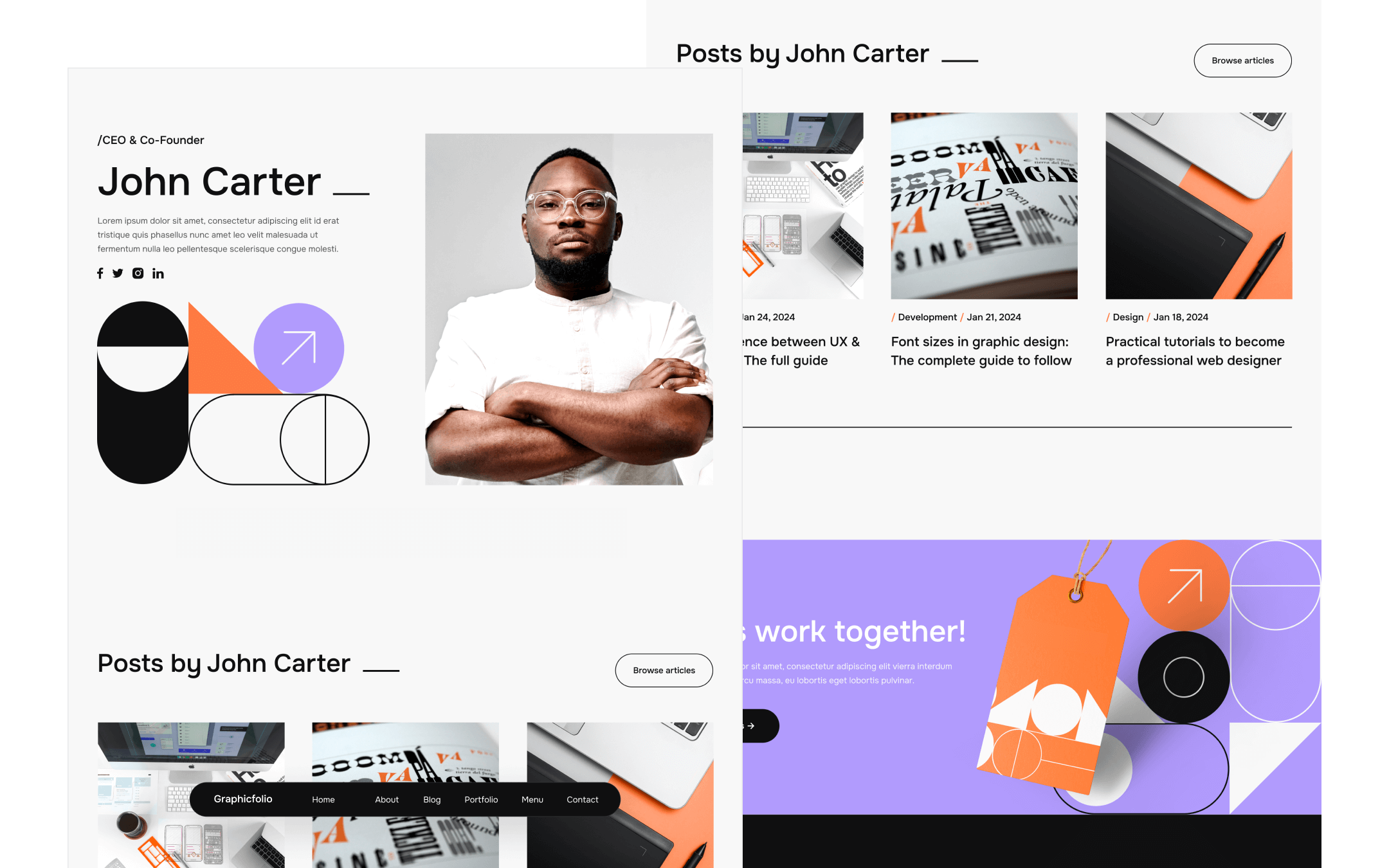 Graphicfolio X Webflow Template