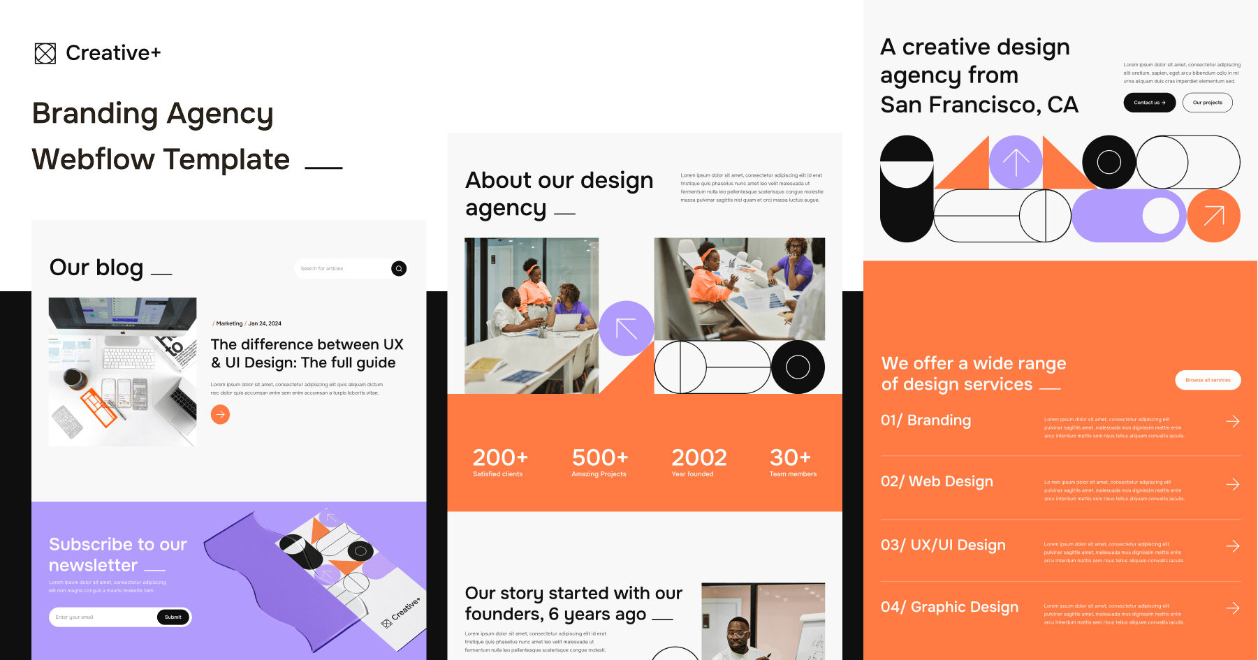 Creative Design Agency Webflow Template