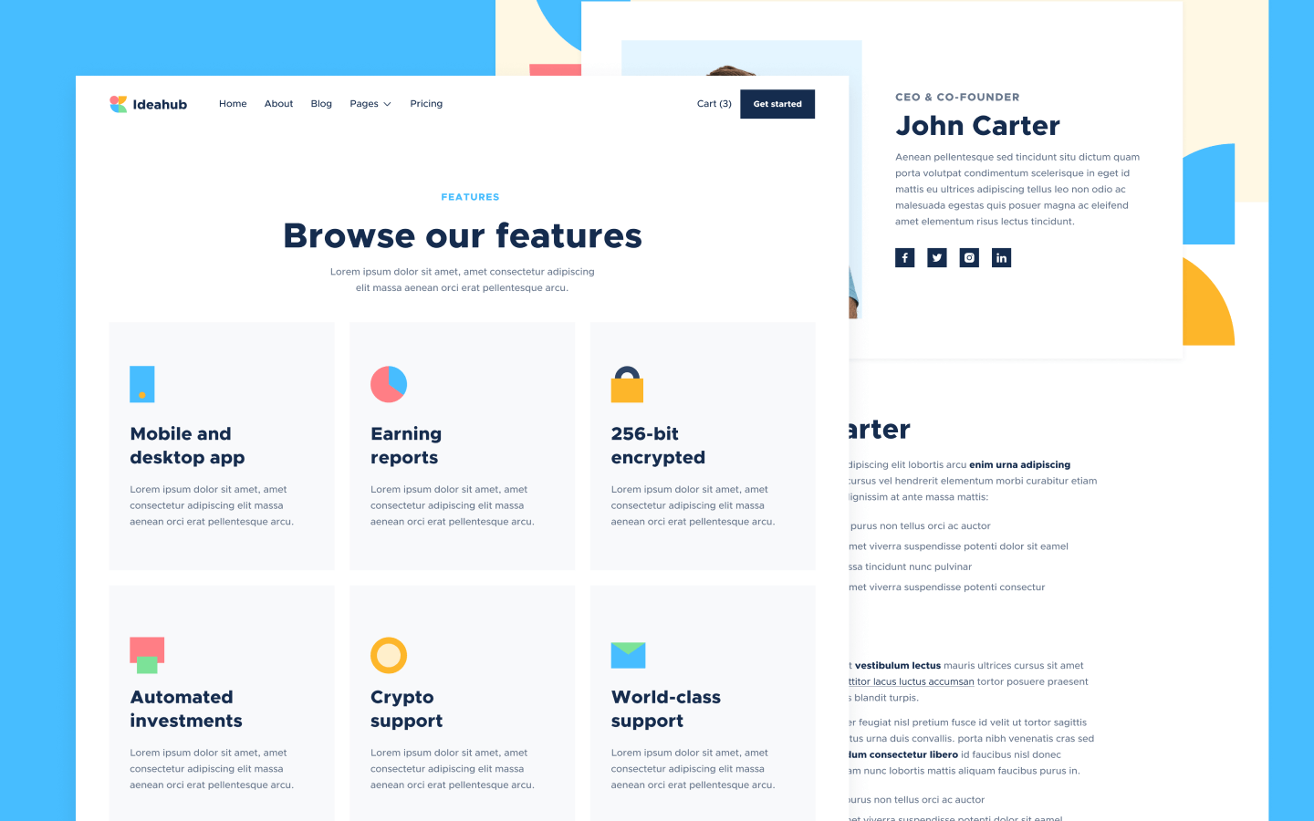 Ideahub X Webflow Template