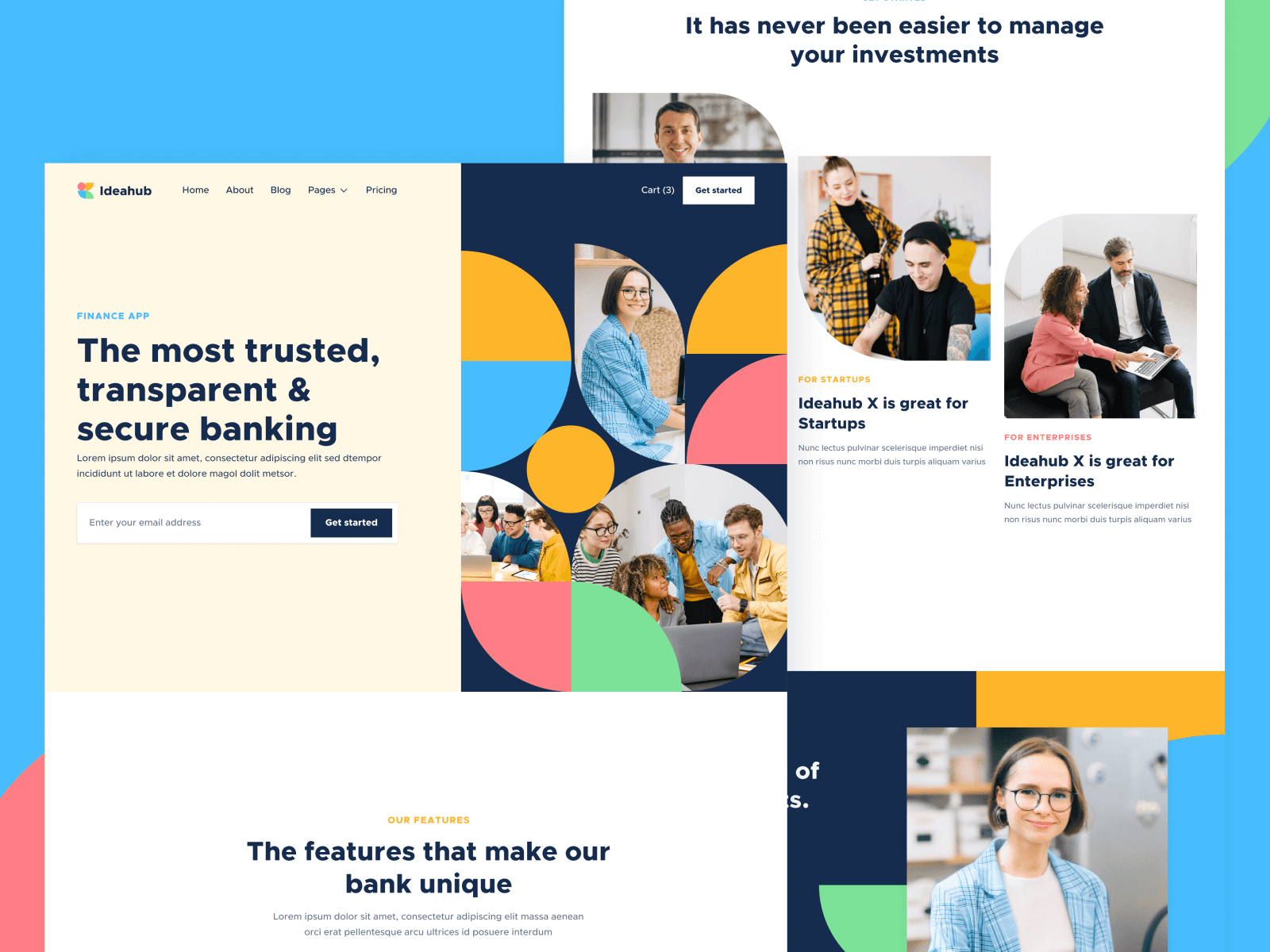 Modern Finance Startup Webflow Template