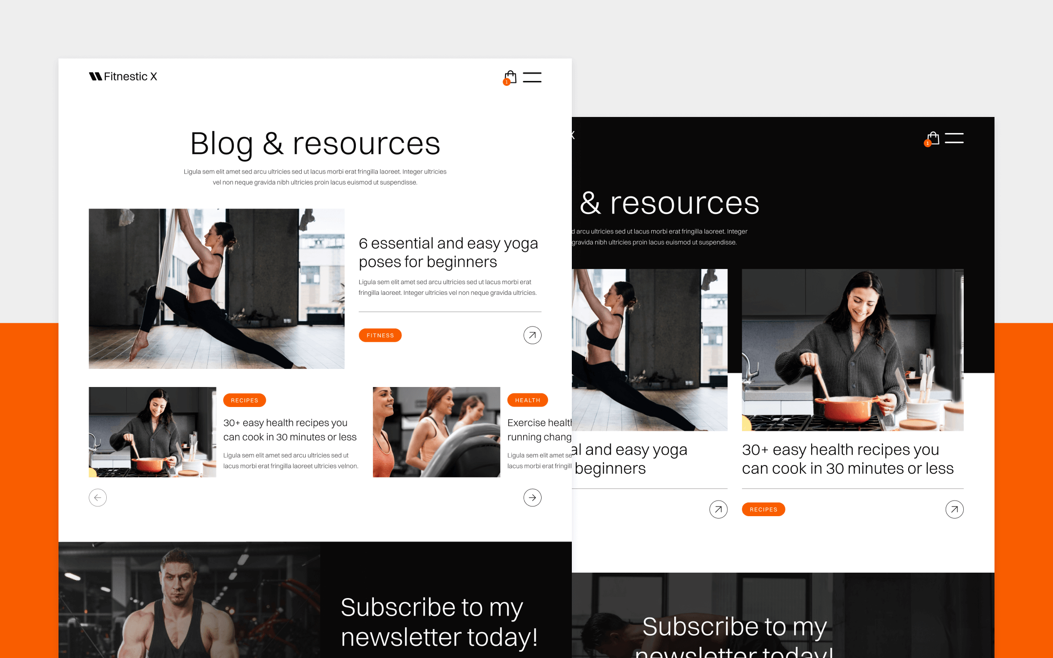 Fitnestic X Webflow Templates