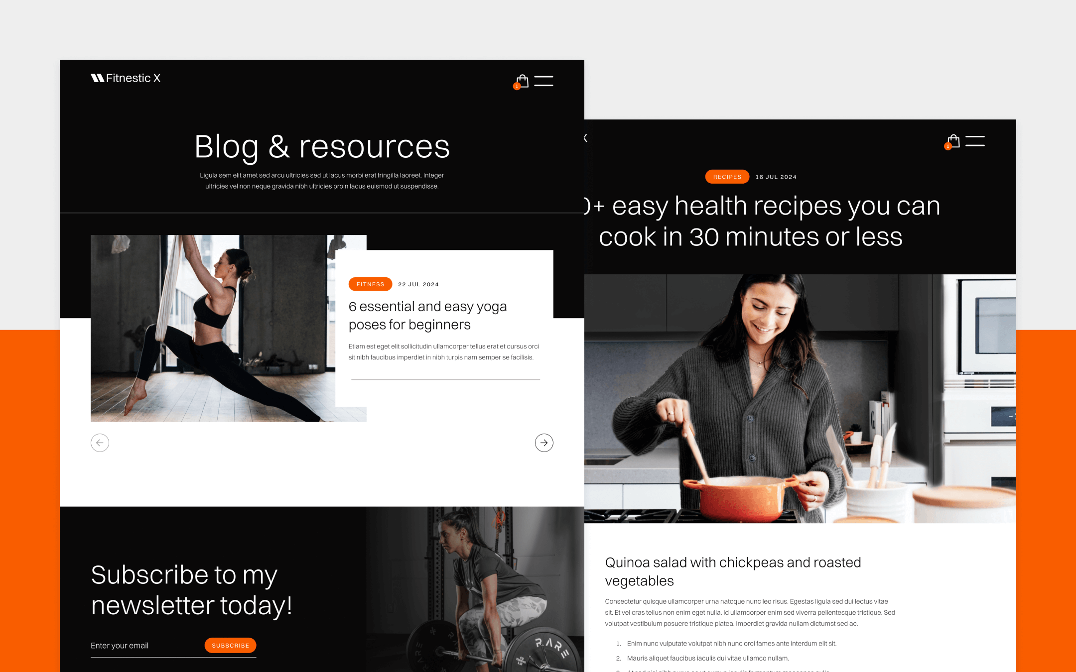 Fitnestic X Webflow Templates
