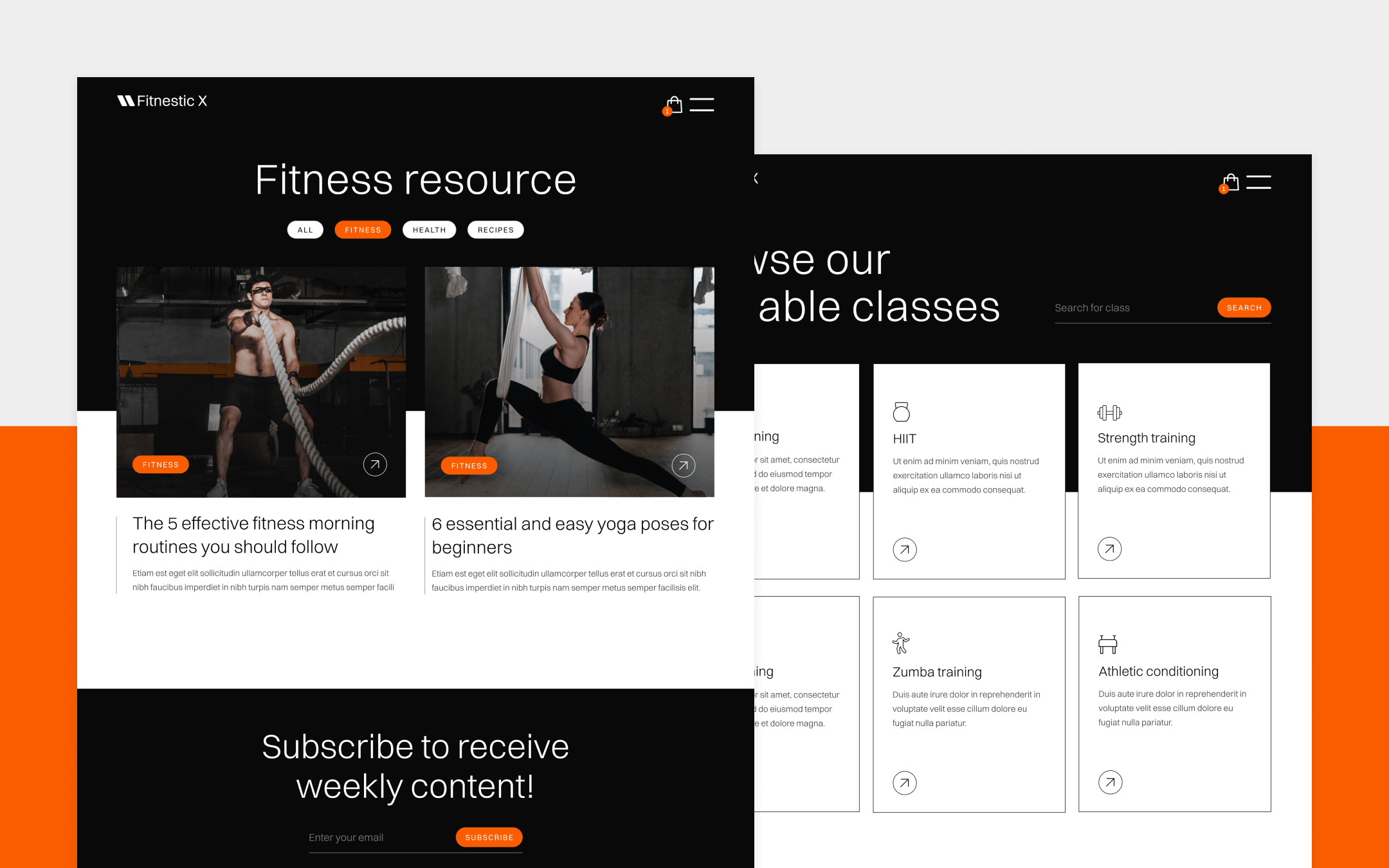 Fitnestic X Webflow Templates