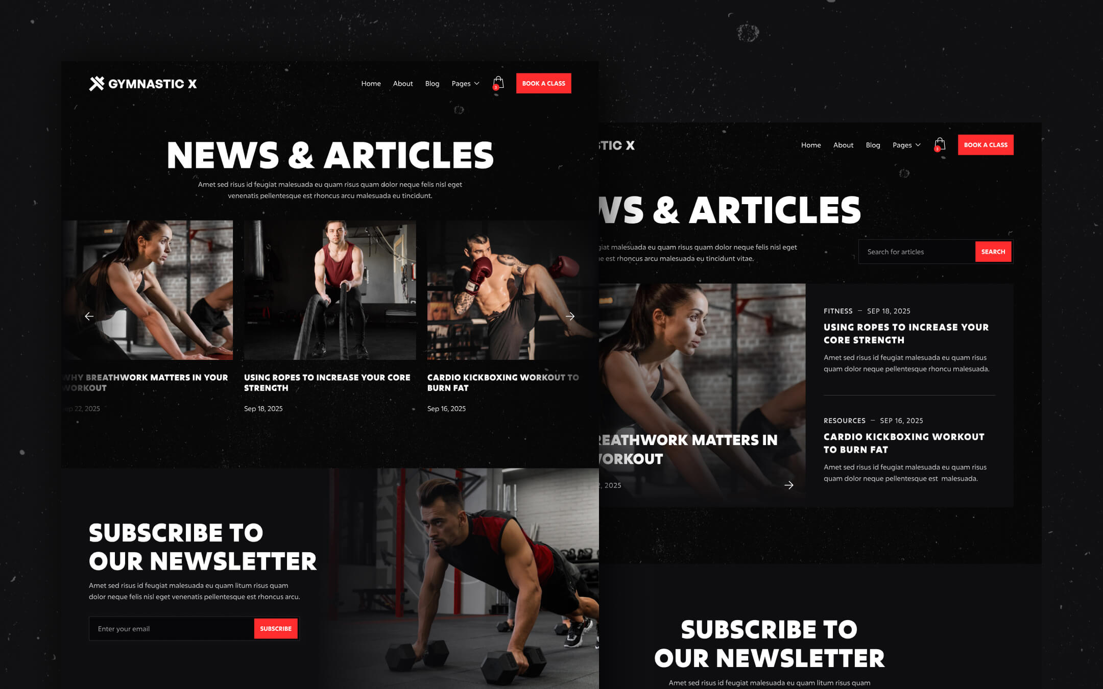 Gymnastic X Webflow Template