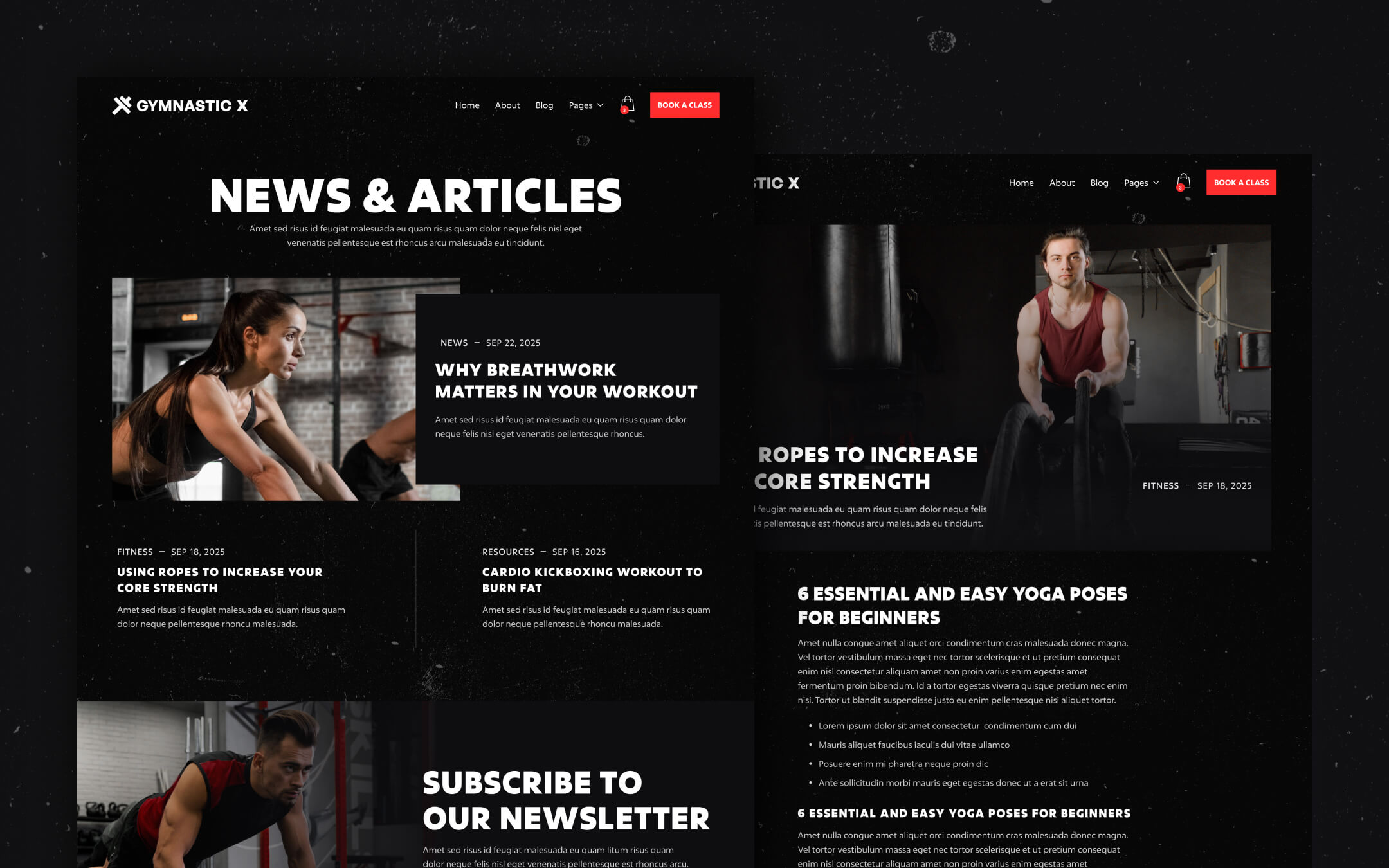 Gymnastic X Webflow Template
