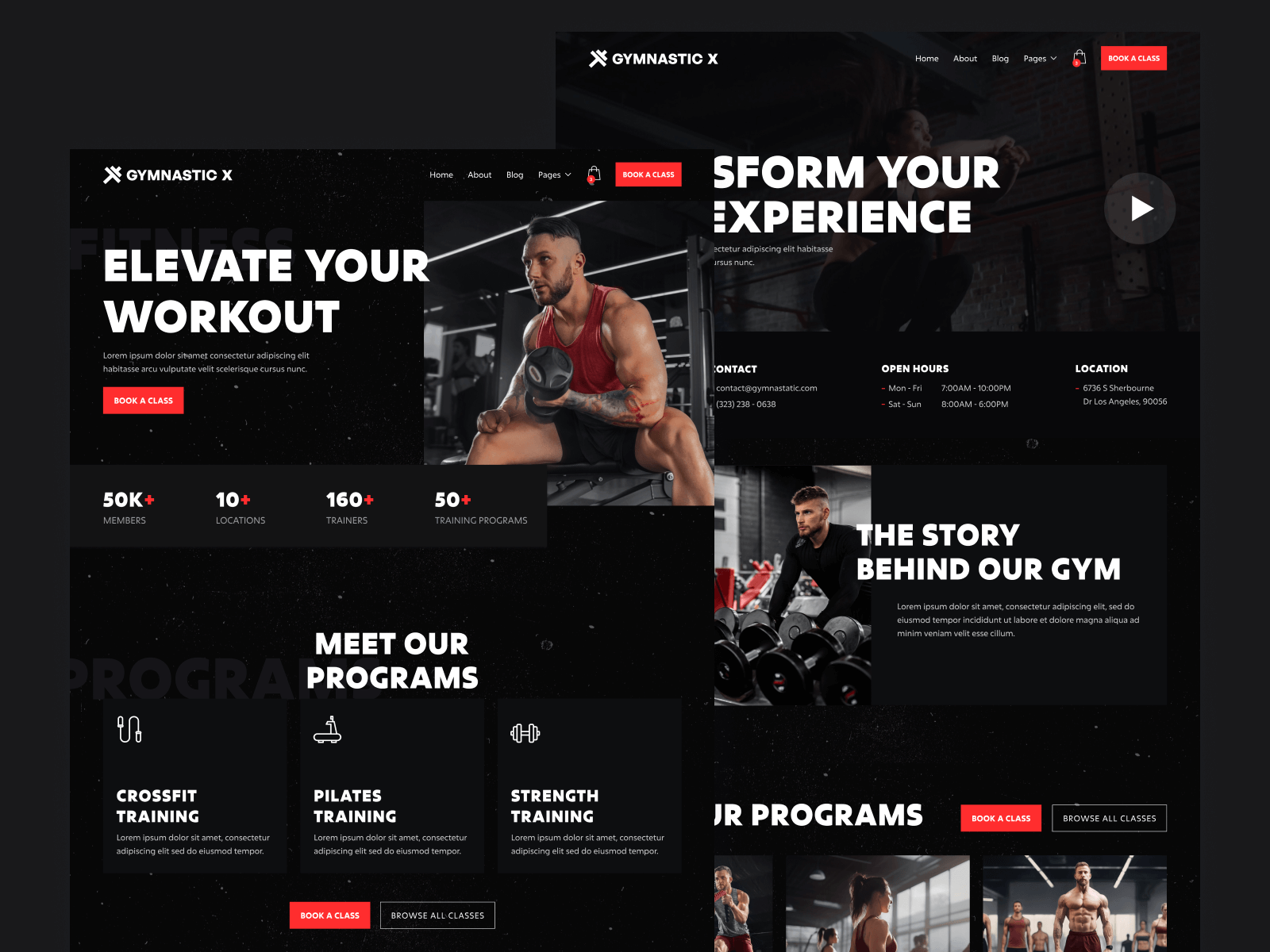 Modern Gym Webflow Template