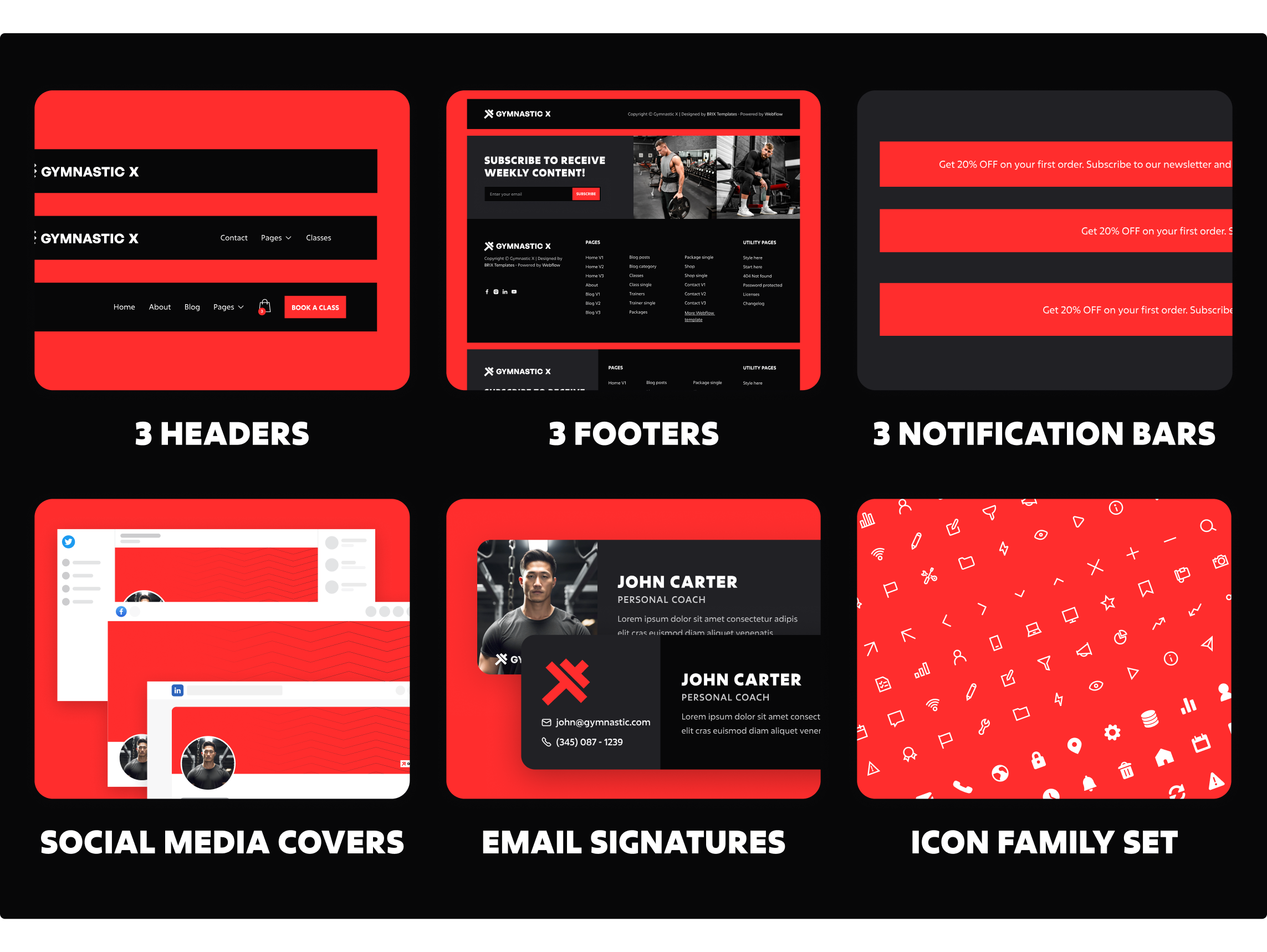Gymnastic X | Help Center Webflow Template Benefits