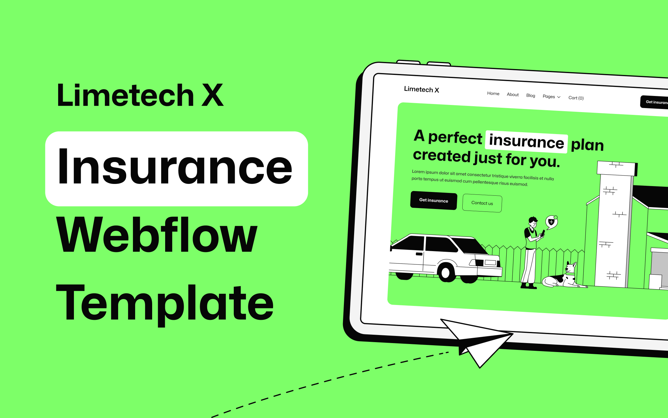 Modern Insurance Webflow Template