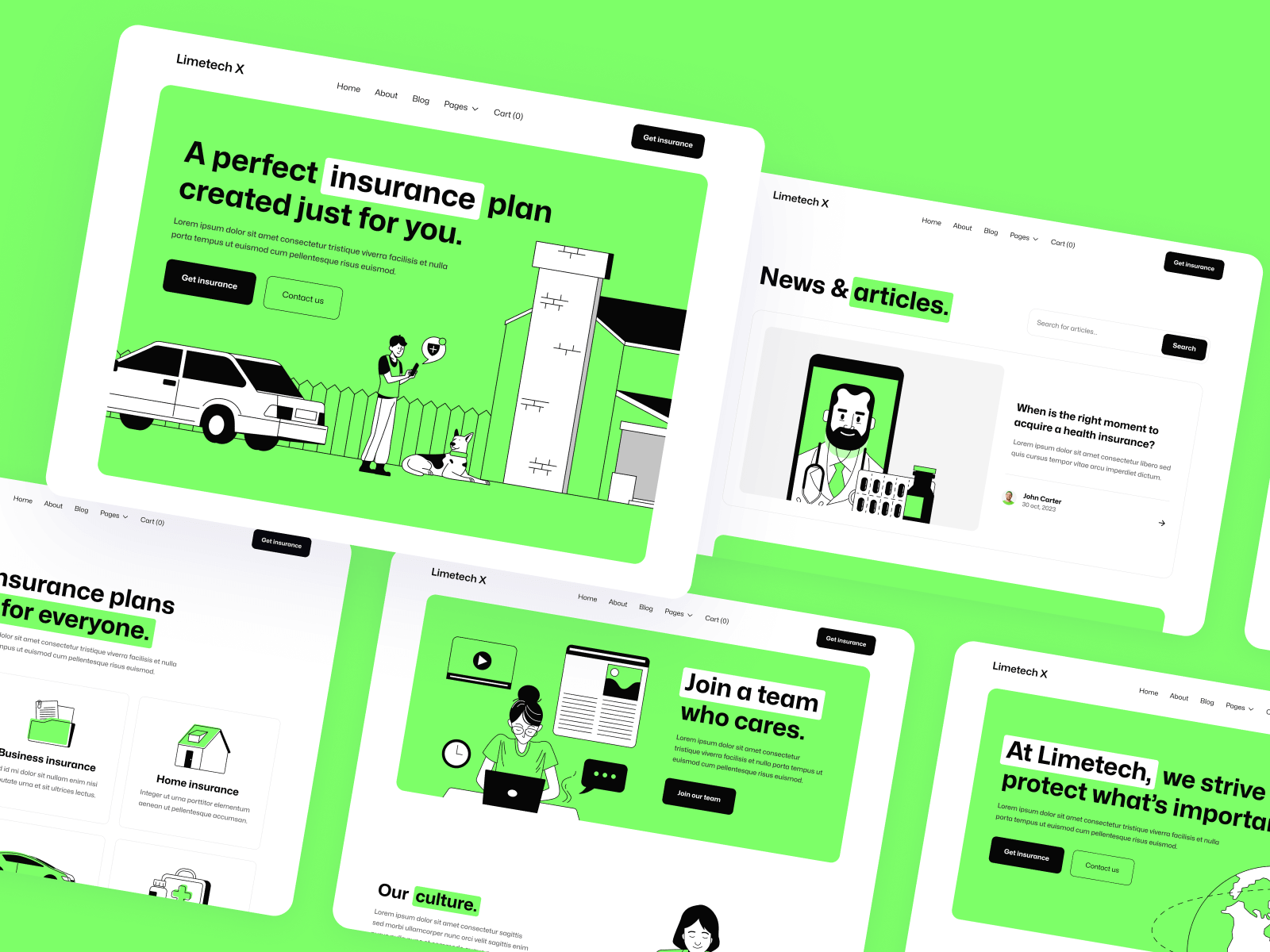 Insurance Startup Webflow Template