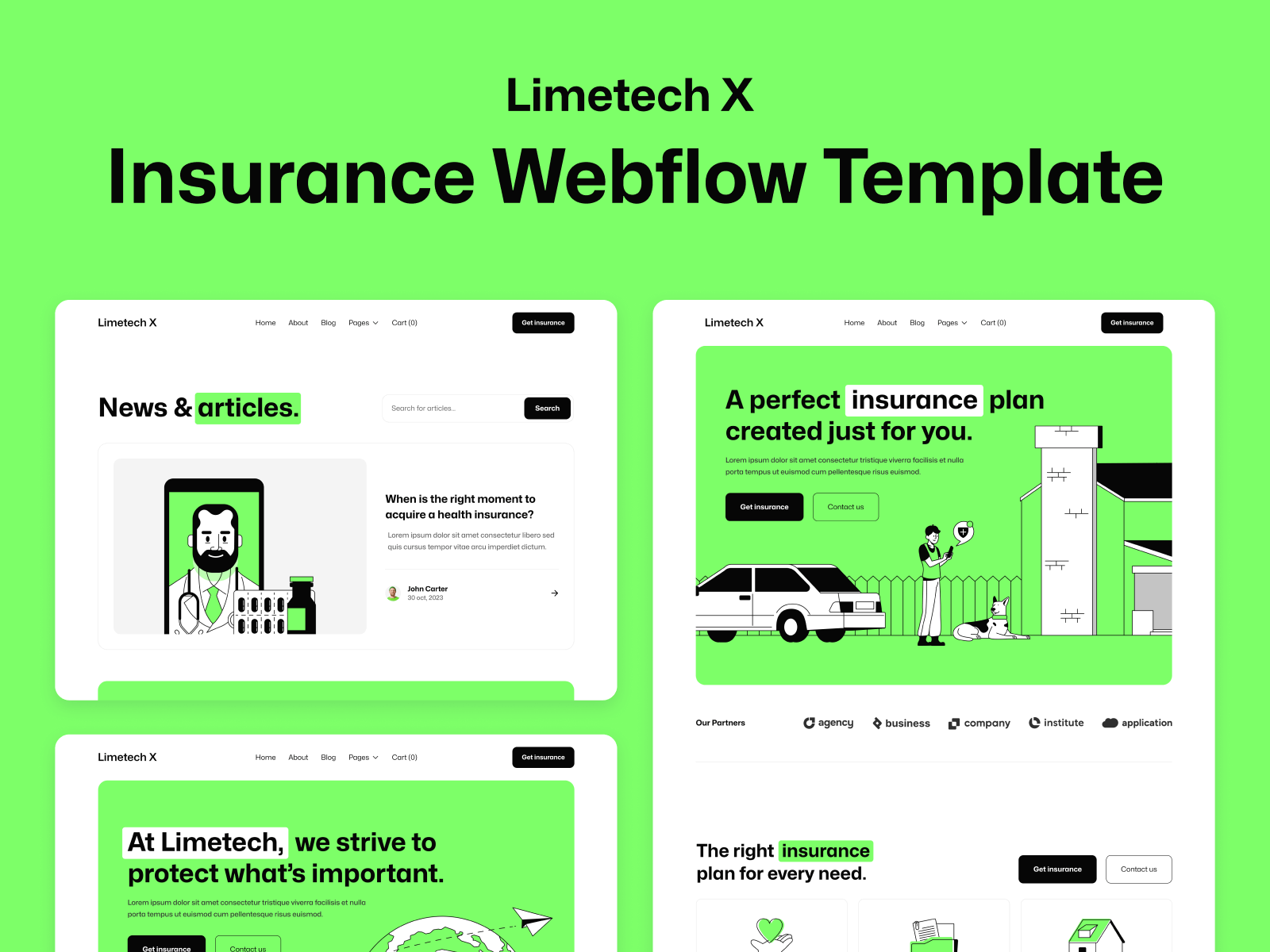 Insurance Webflow Template