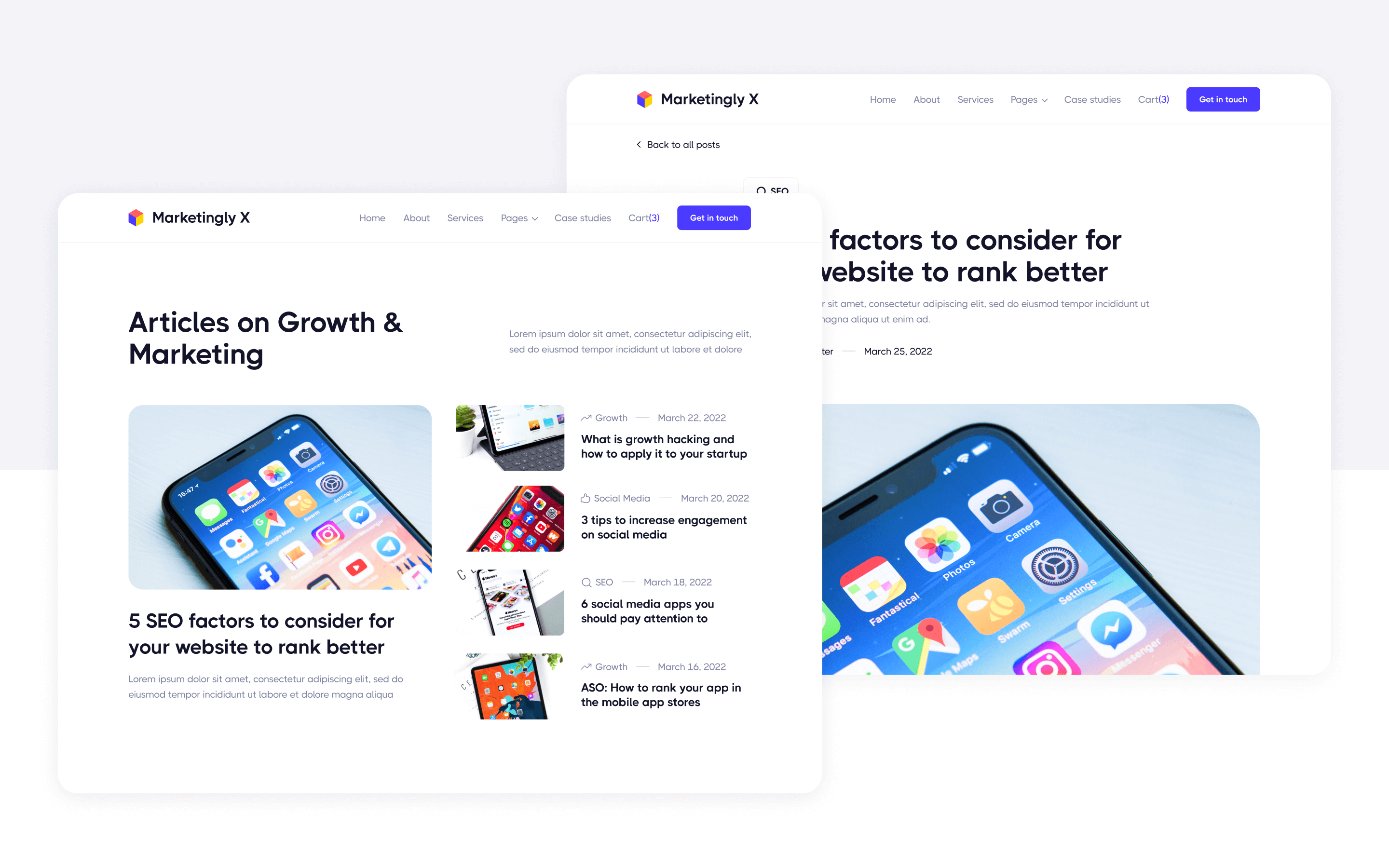 Marketingly X Webflow Template