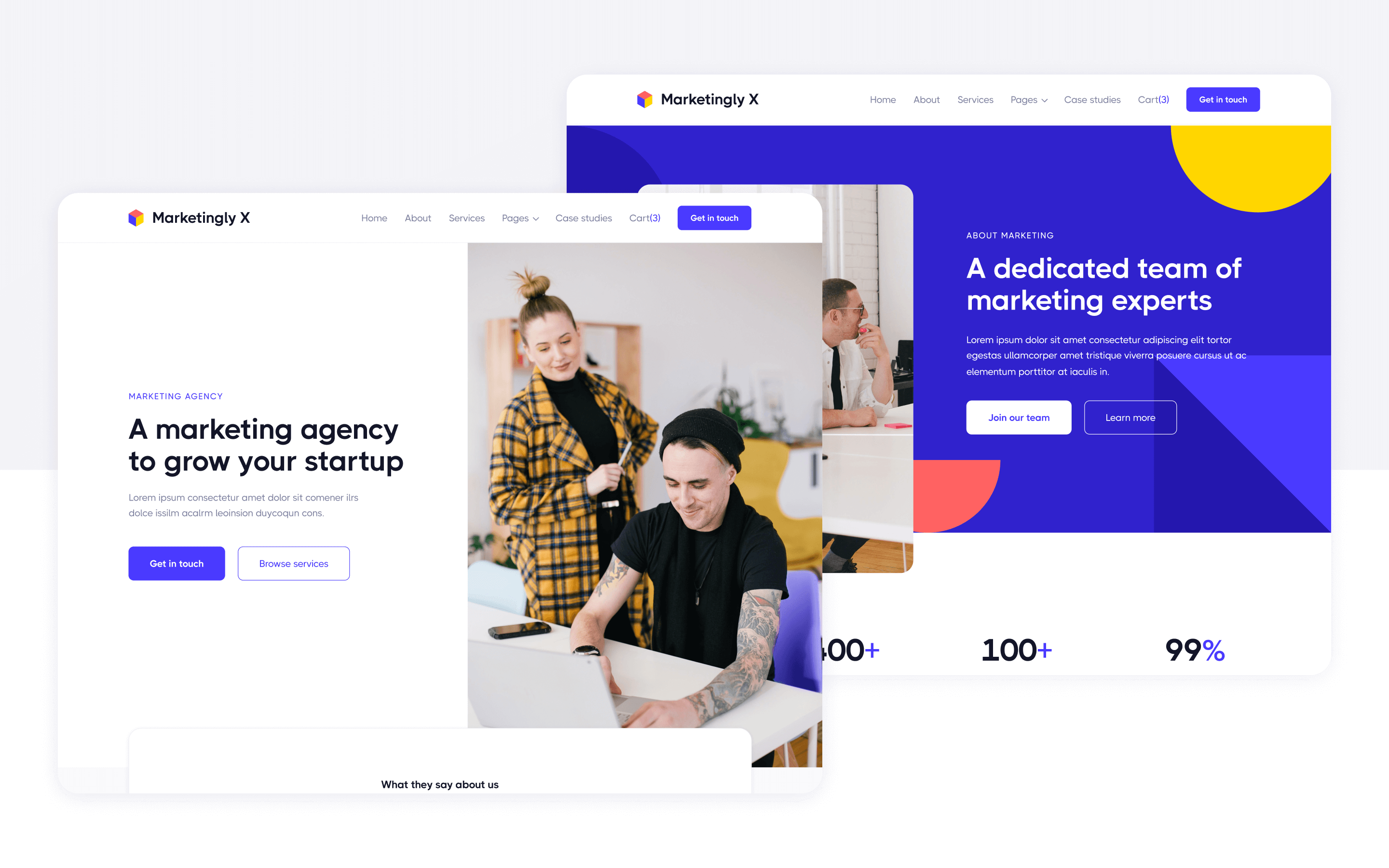 Marketingly X Webflow Template